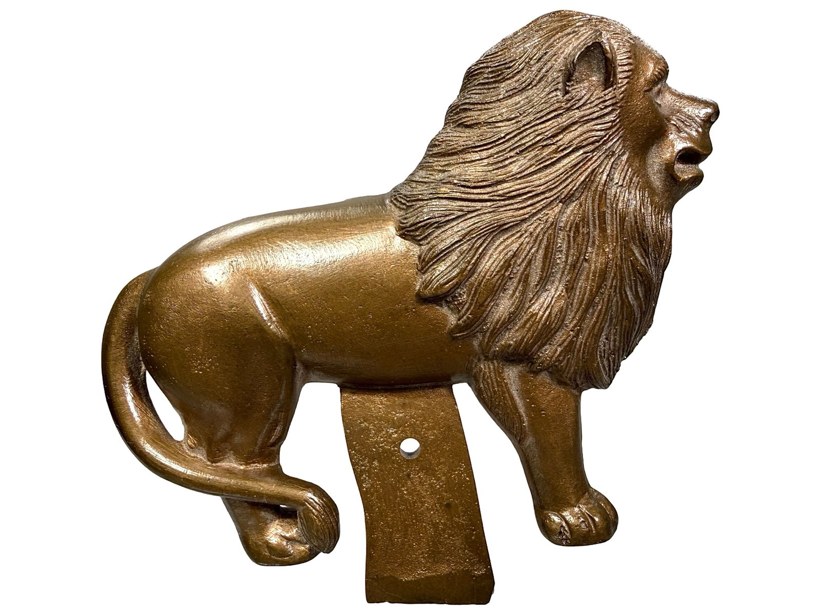 Lion Bronze Half Pattern: Made by Arcade Mfg. Co. Freeport, IL - 1920 - 5 1/4" Long. The Mike Henry Collection.
