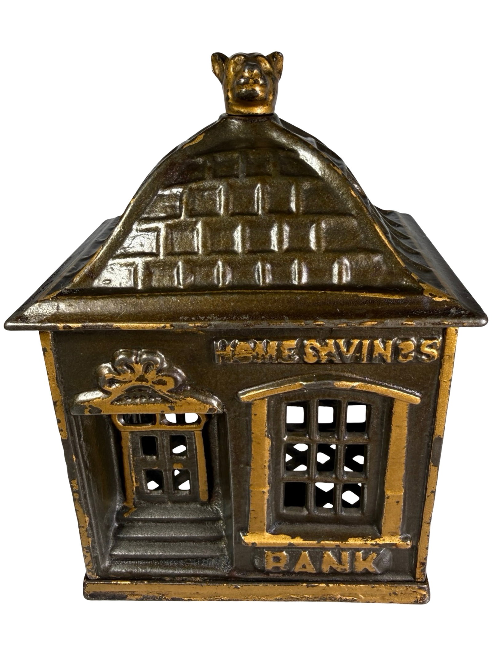 Home Savings Bank with Dog Finial (1 of 6)