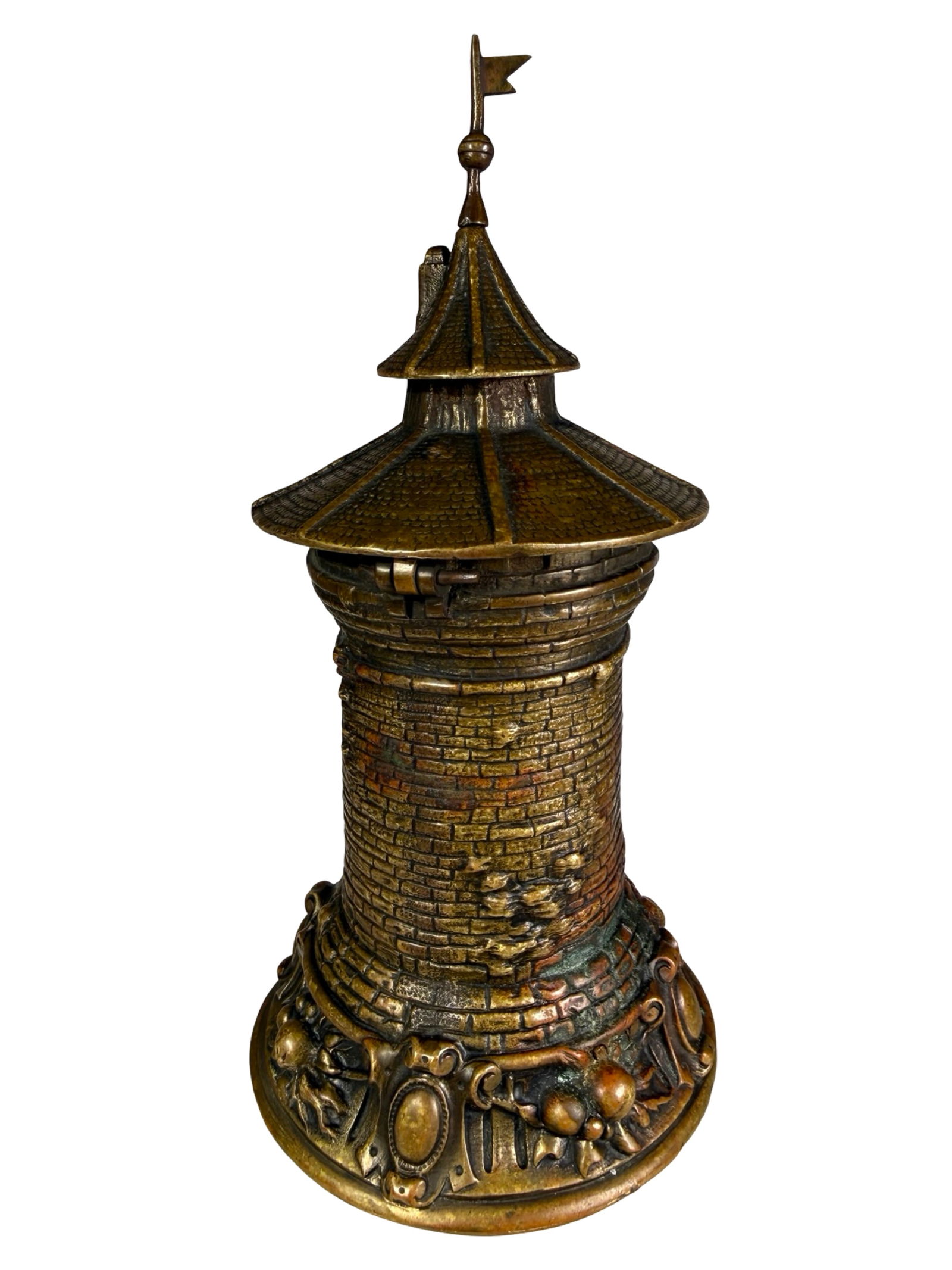 Circular Tower with Flag - 3