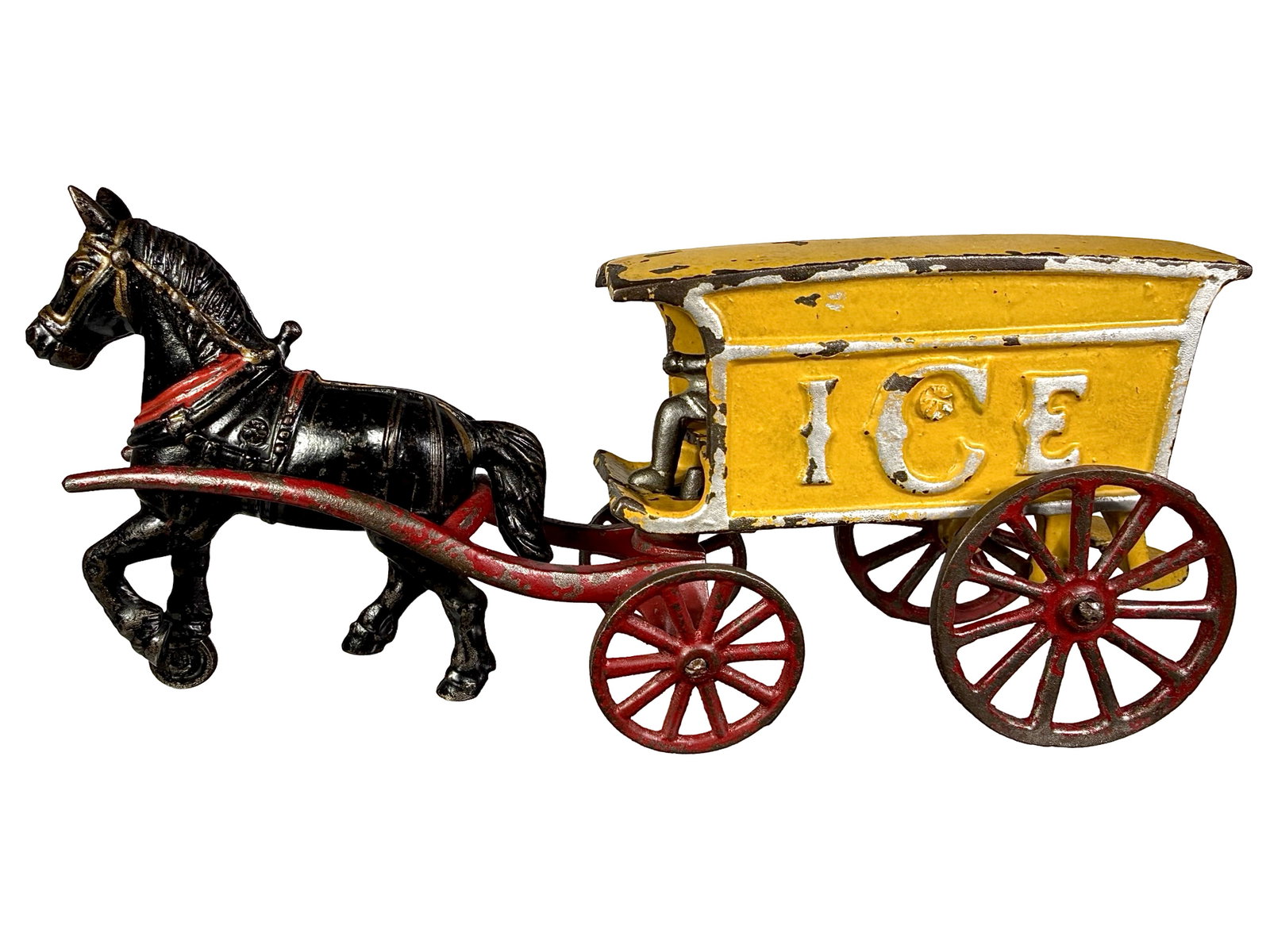 Single Horse Ice Wagon - Yellow (1 of 5)