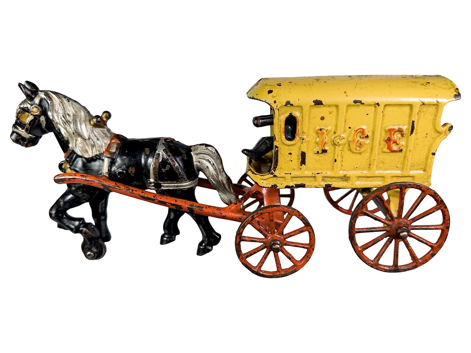 Single Oversize Horse Ice Wagon: Made by Kenton Hardware Co. Kenton, Oh. - 1910.