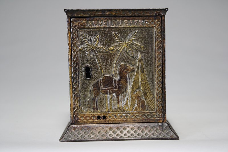 Arabian Safe Still Bank: Kyser & Rex Philadelphia, Pennsylvania – Circa 1885 Material: Cast Iron