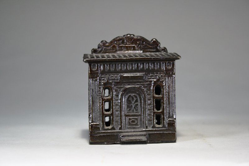 1876 Bank – Large Archiectural Bank: H. L. Judd Co. Wallingford, Connecticut – Circa 1876 Material: Cast Iron