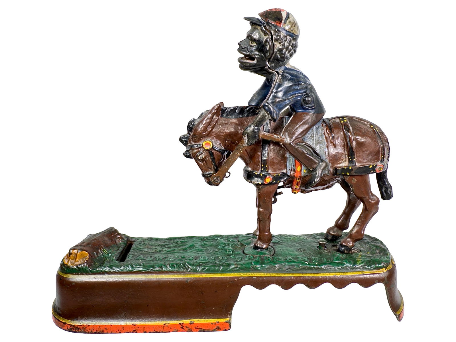 I Always Did Spise a Mule - Jockey Version - Mechanical Bank (1 of 7)