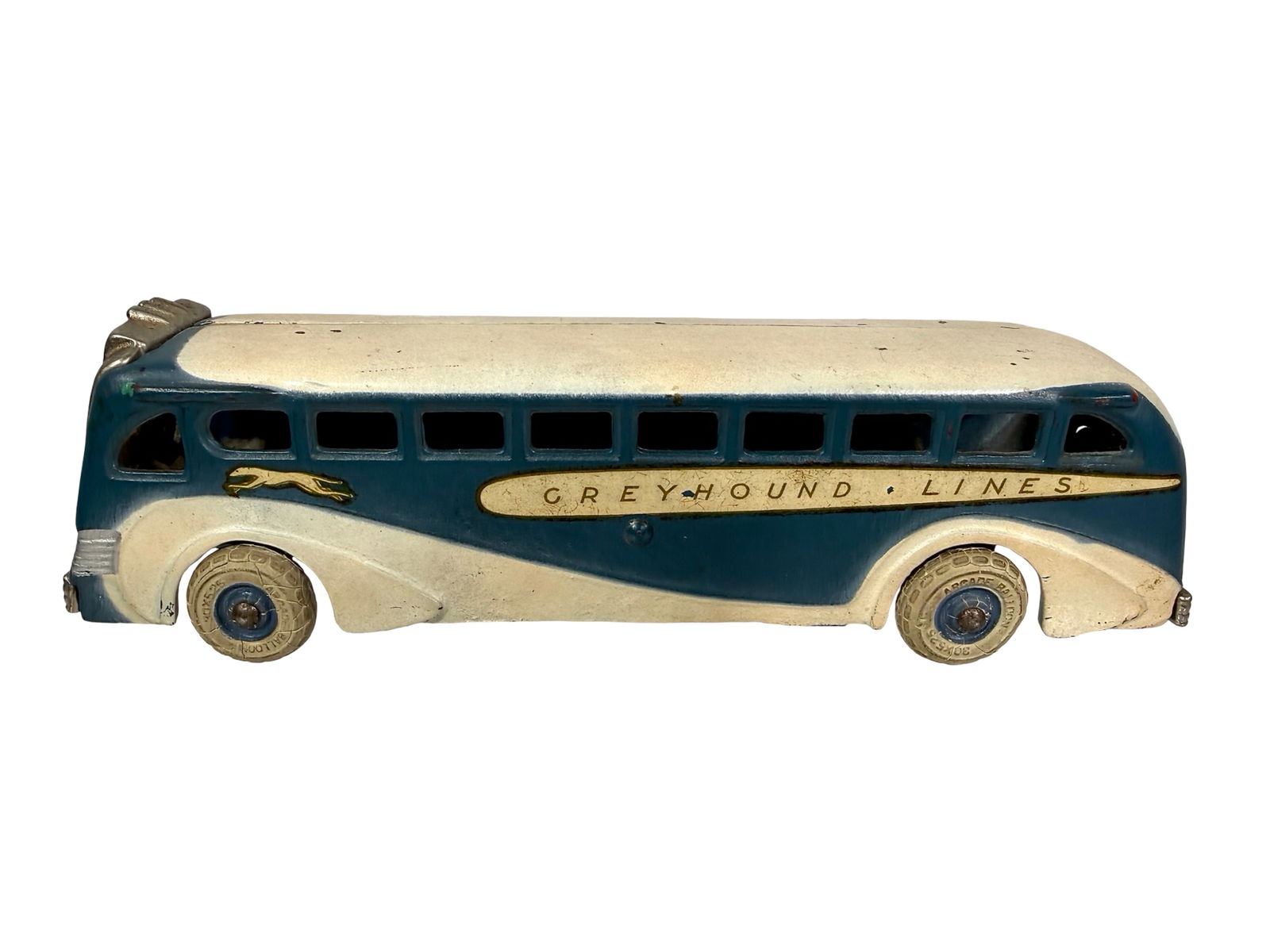 Cast Iron Greyhound Bus Toy (1 of 6)