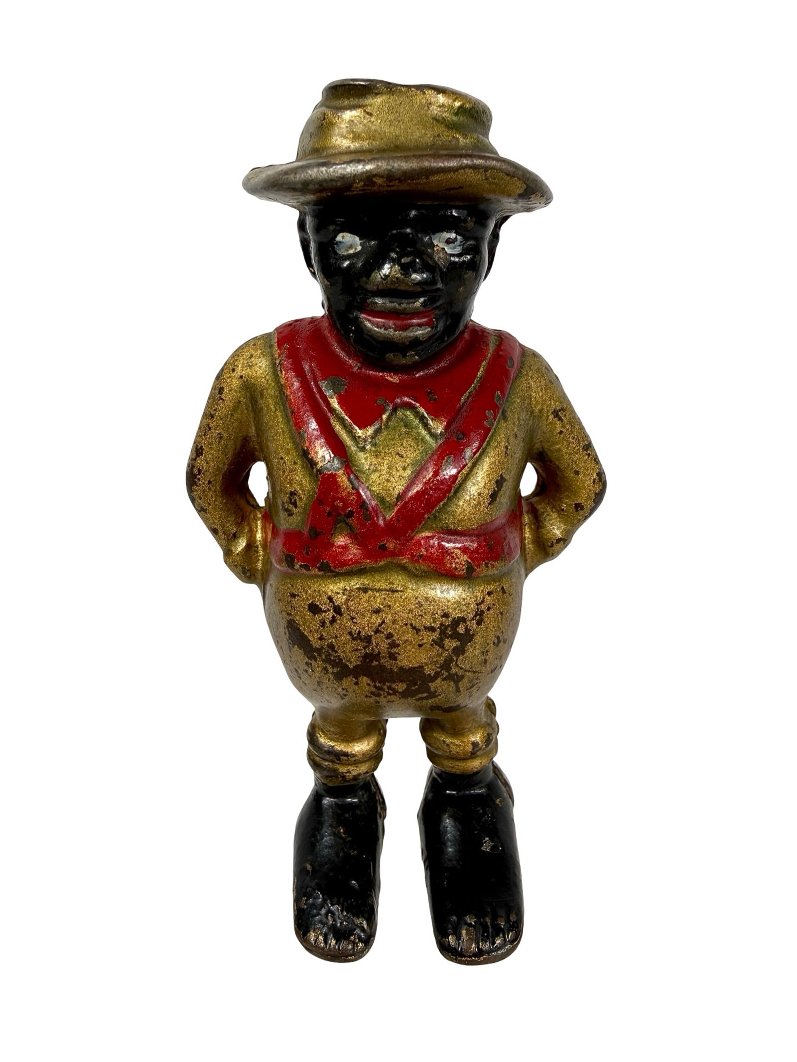 Sharecropper Bank - Scarce Version with Toes on Both Feet: Ober Mfg Company. Chagrin Falls, Ohio - 1905.