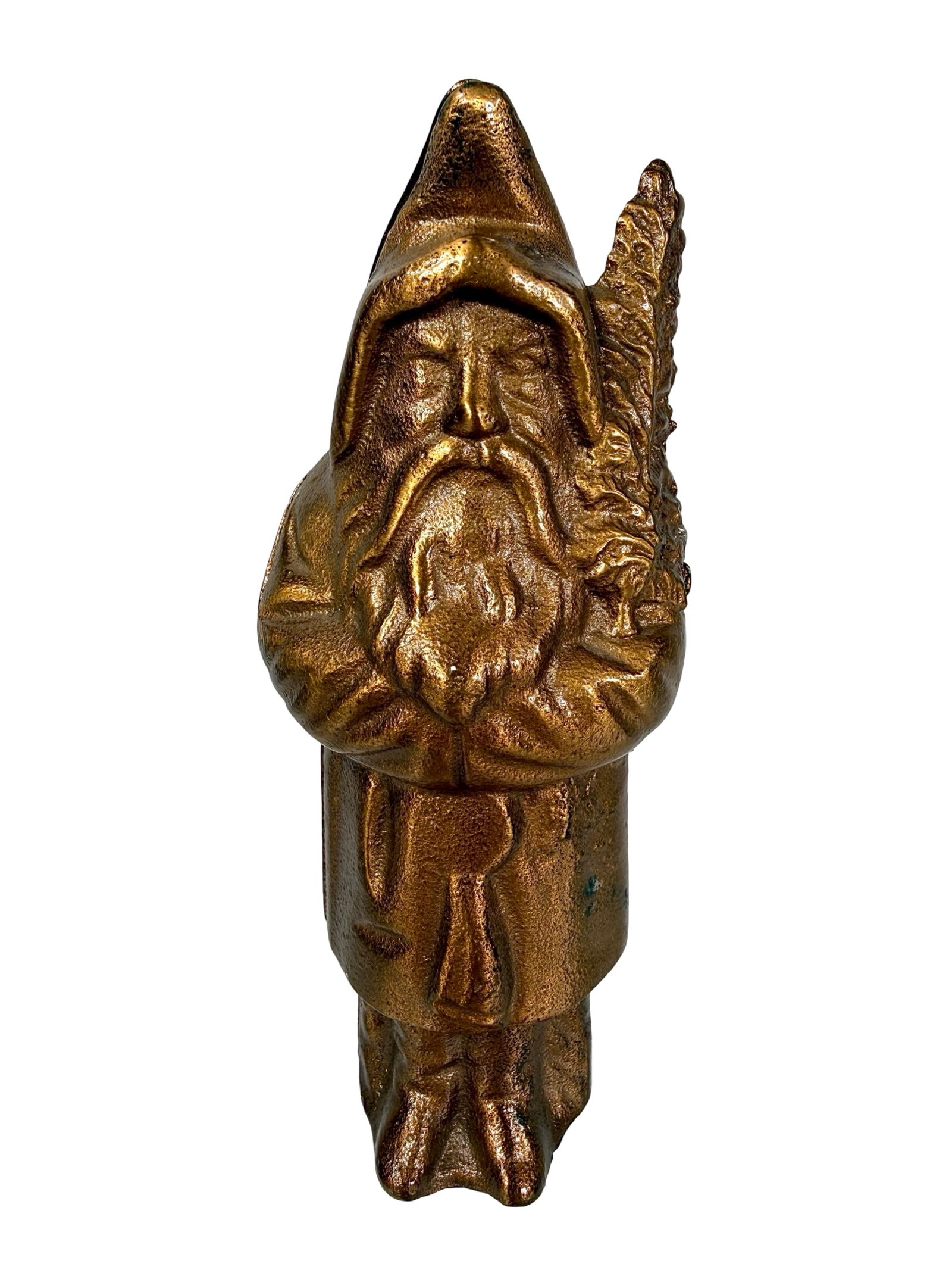 Santa with Tree Brass - Possibly a Pattern (1 of 5)