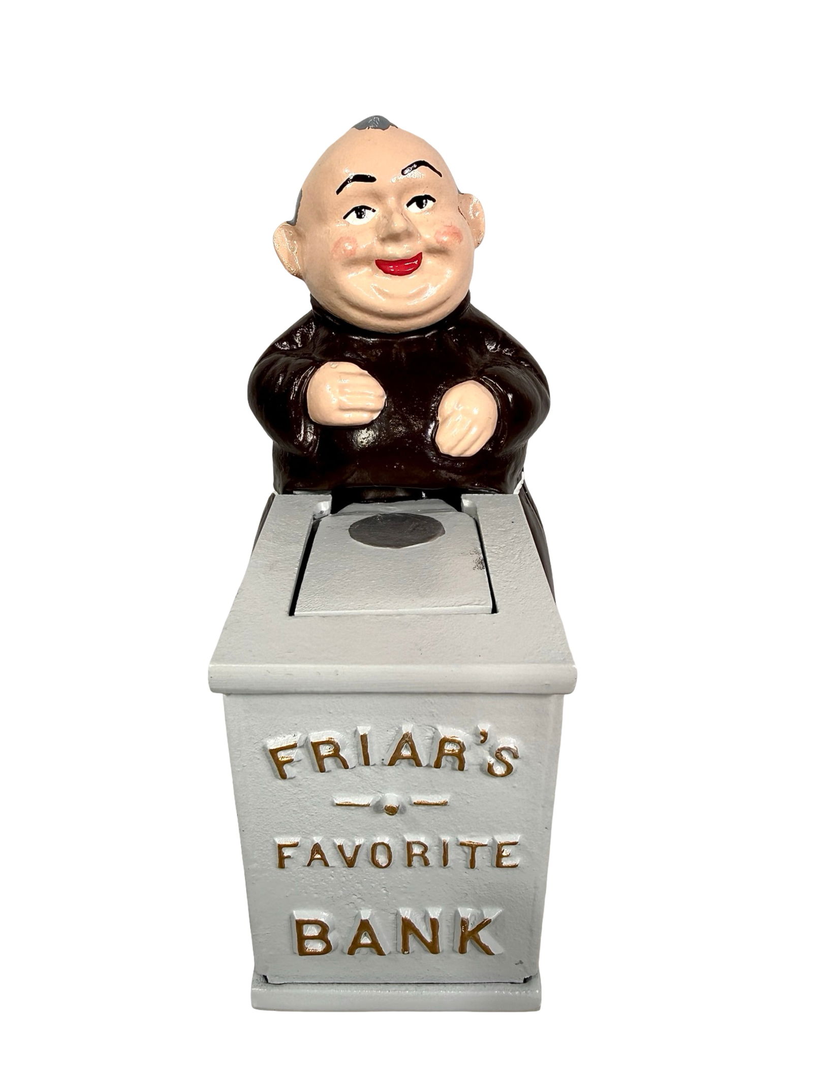 Friars Favorite Bank: By Charlie Reynolds - For 40th MBCA Convention - Virginia 1997 - 7"T x 4"W x 5 1/2"D