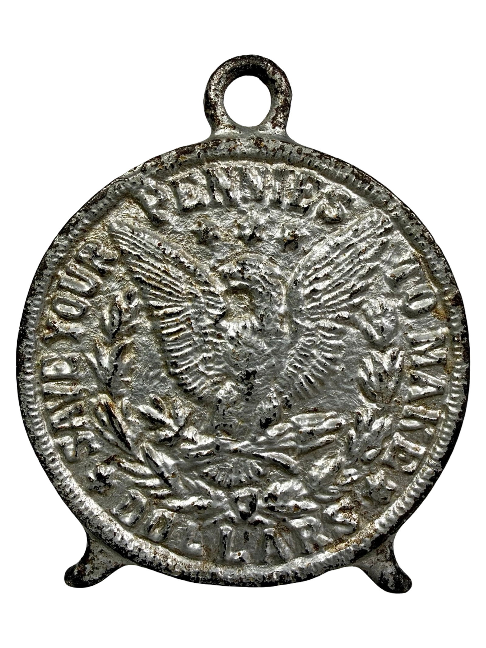 Save Your Pennies Bank: American 1890's - 3 5/8"T x 3"W x 1 5/8"D