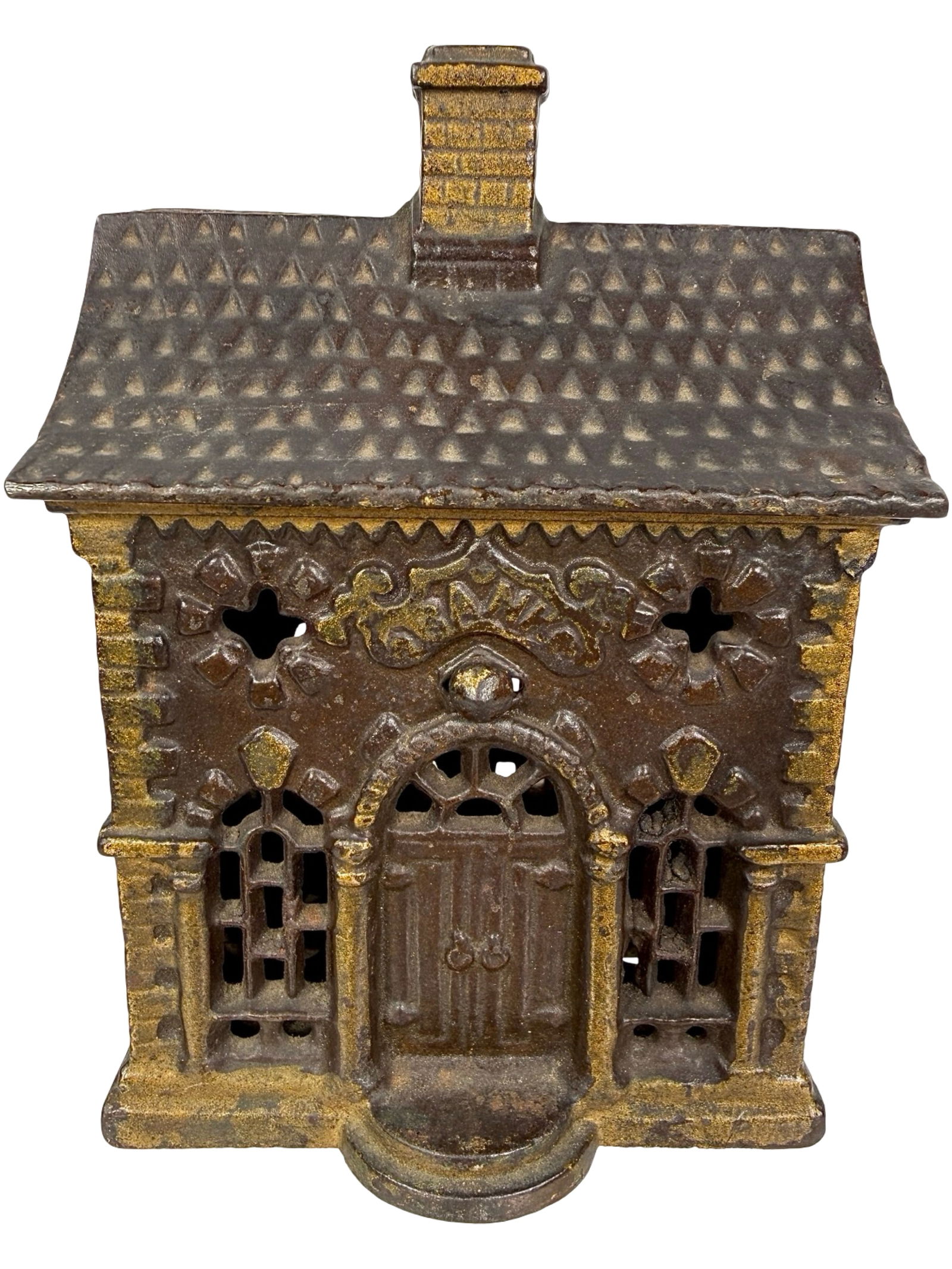 Roof Bank: J & E Stevens Company - Cromwell, CT. 1890 - 5 1/2"T x 3 5/8"W