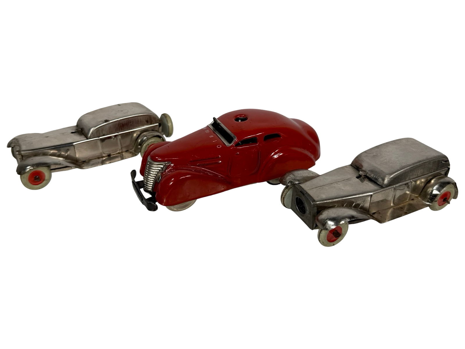 Two Car Pencil Sharpeners and a Schuco 3000 Windup Sedan (1 of 2)