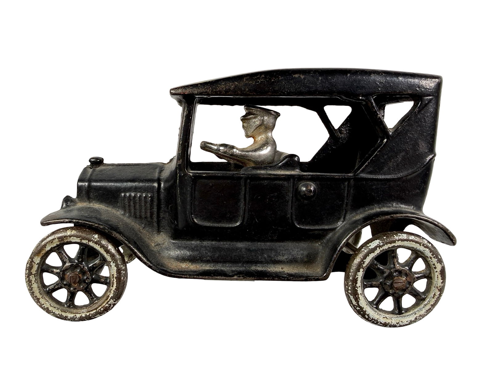 Two Seat Open Touring Car: Arcade Mfg. Co. - Freeport, IL. 1925 - 3 3/4"T x 6 3/8"L x 2 1/2"D - The Clayton Luther Collection