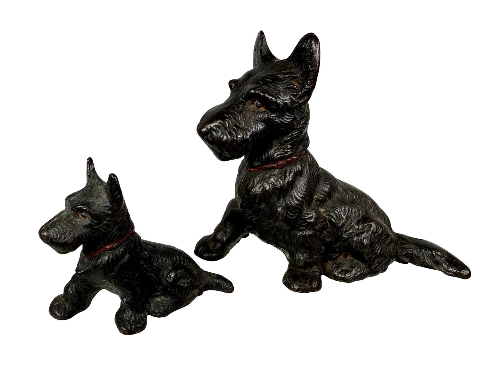 Scottie Bank/Paperweight: Hubley Mfg. Co. - Lancaster, PA. 1930's - Bank is 4 7/8"T x 6"L - The Tom Kellogg Collection