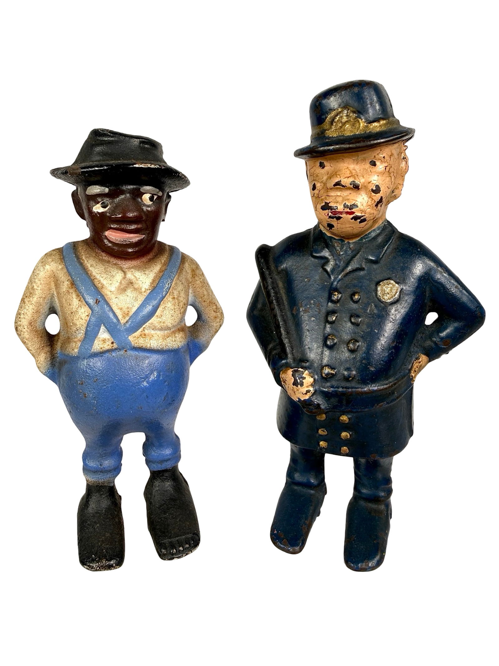 Mulligan Cop / Sharecropper - Post War Version: American 1920/1950 - 5 3/4"T x 3 1/8"W - The Tom Kellogg Collection