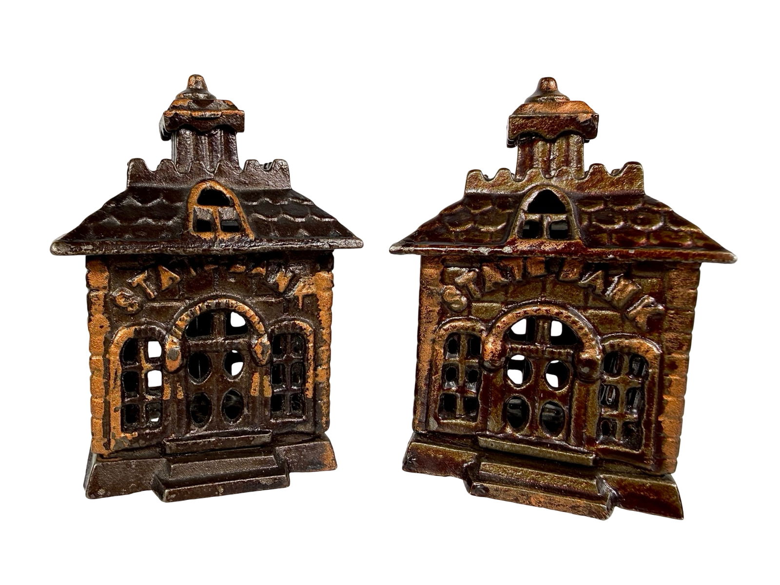 Two Tiny State Banks: Kenton Hardware - Kenton, OH. 1900 - 3 1/4"T x 2 1/8"W - The Tom Kellogg Collection