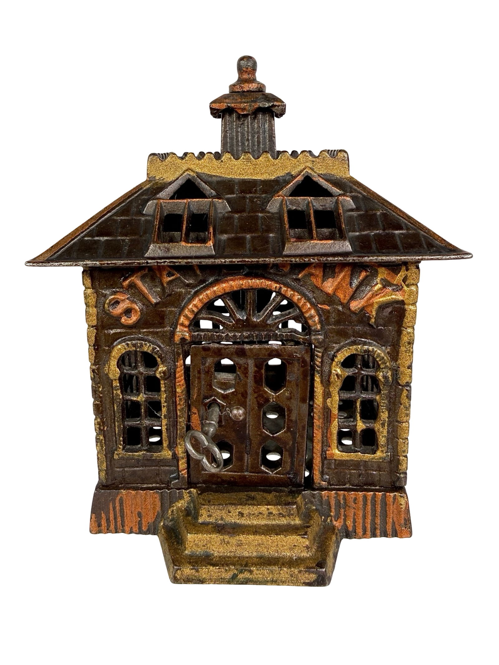 State Bank with KLD: Kenton Hardware - Kenton, OH. 1900 - 6"T x 4 1/2"W -The Tom Kellogg Collection