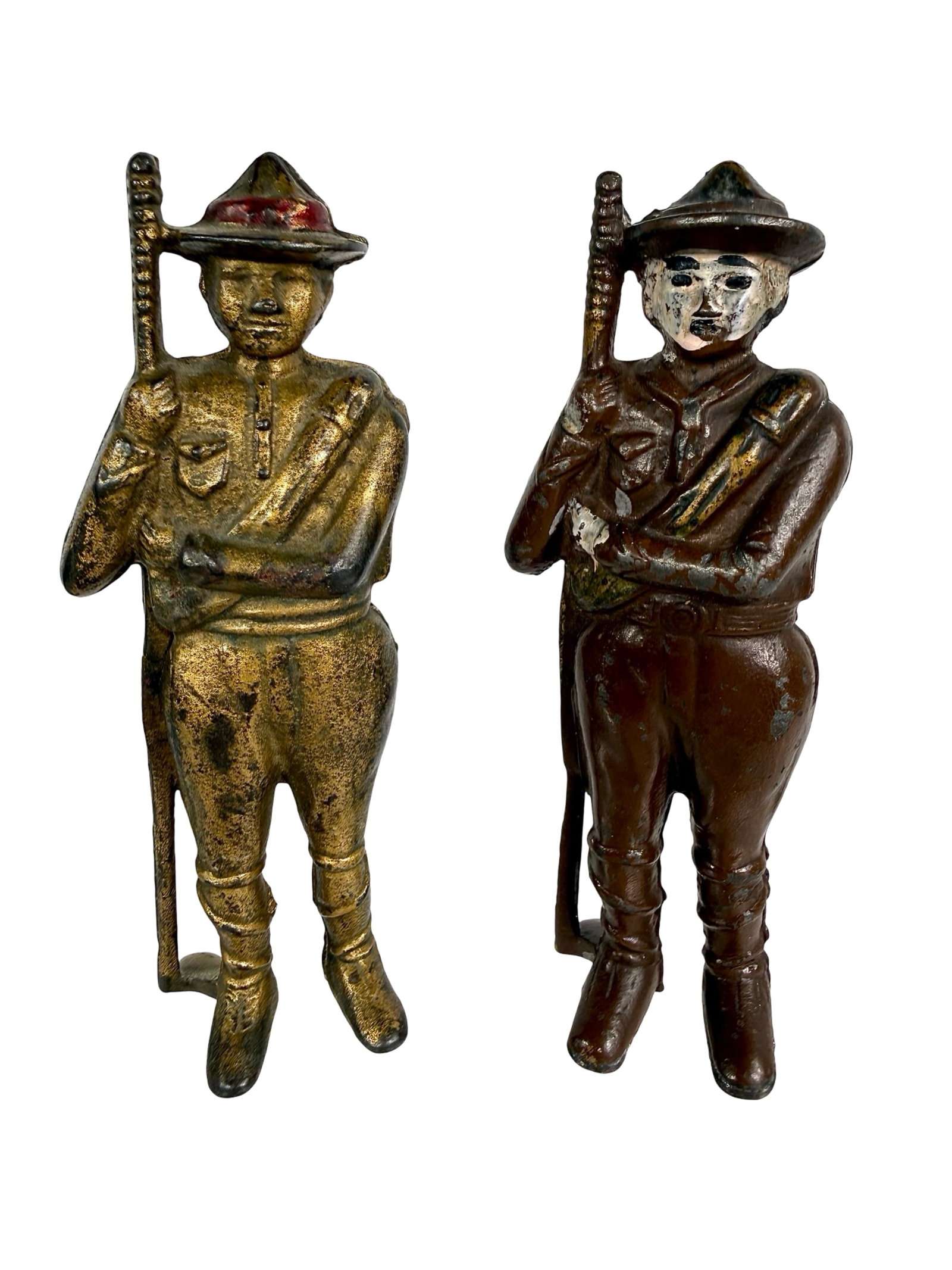 Boy Scout Scarf and Buckle / Boy Scout: American 1920 - Hubley Mfg. Co. / A.C. Williams Co. - 5 3/4"T x 2"W