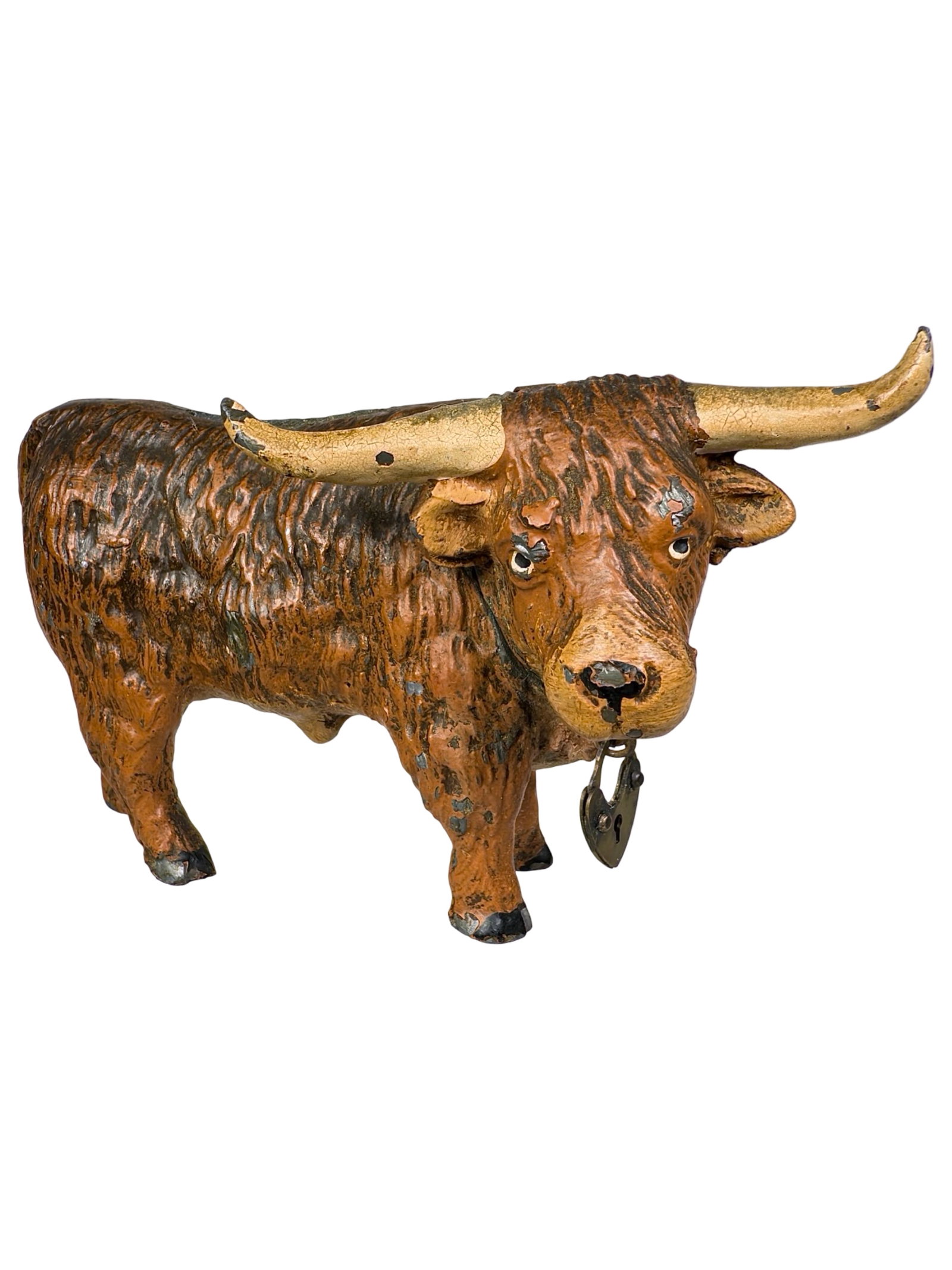 Highland Bull Spelter Still Bank (1 of 6)