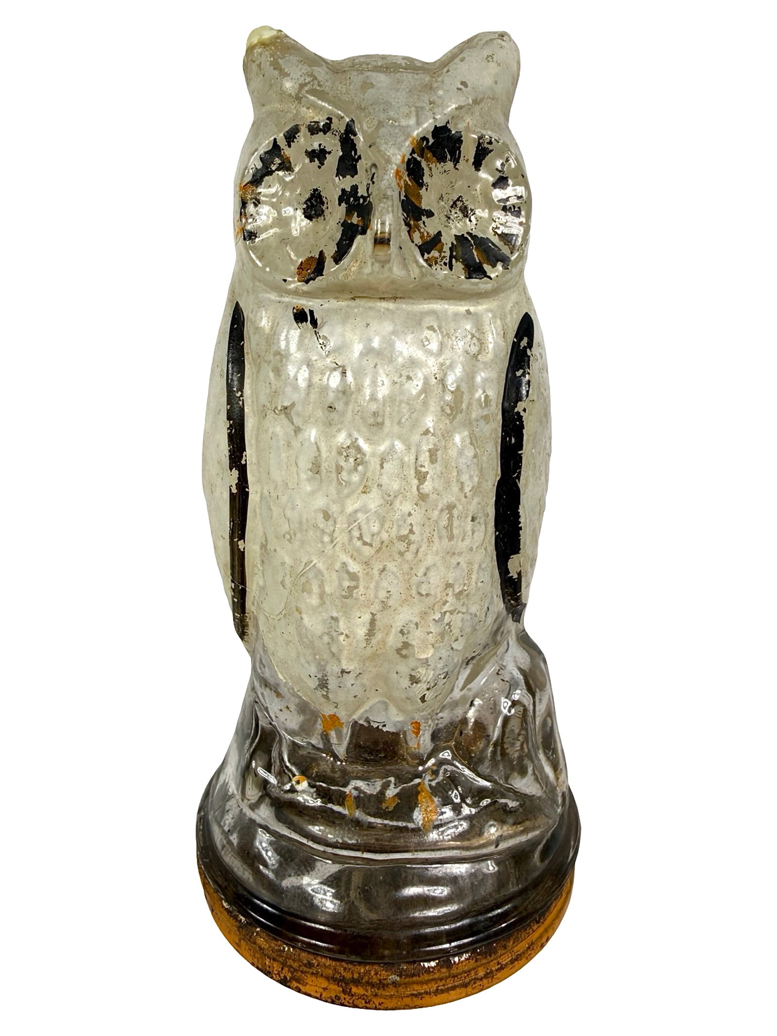 White Owl Still Bank: First used as a Candy Container. USA Maker - 1920 - 4 3/8" T x 2 1/8" D. Bob and Shirley Peirce Collection.