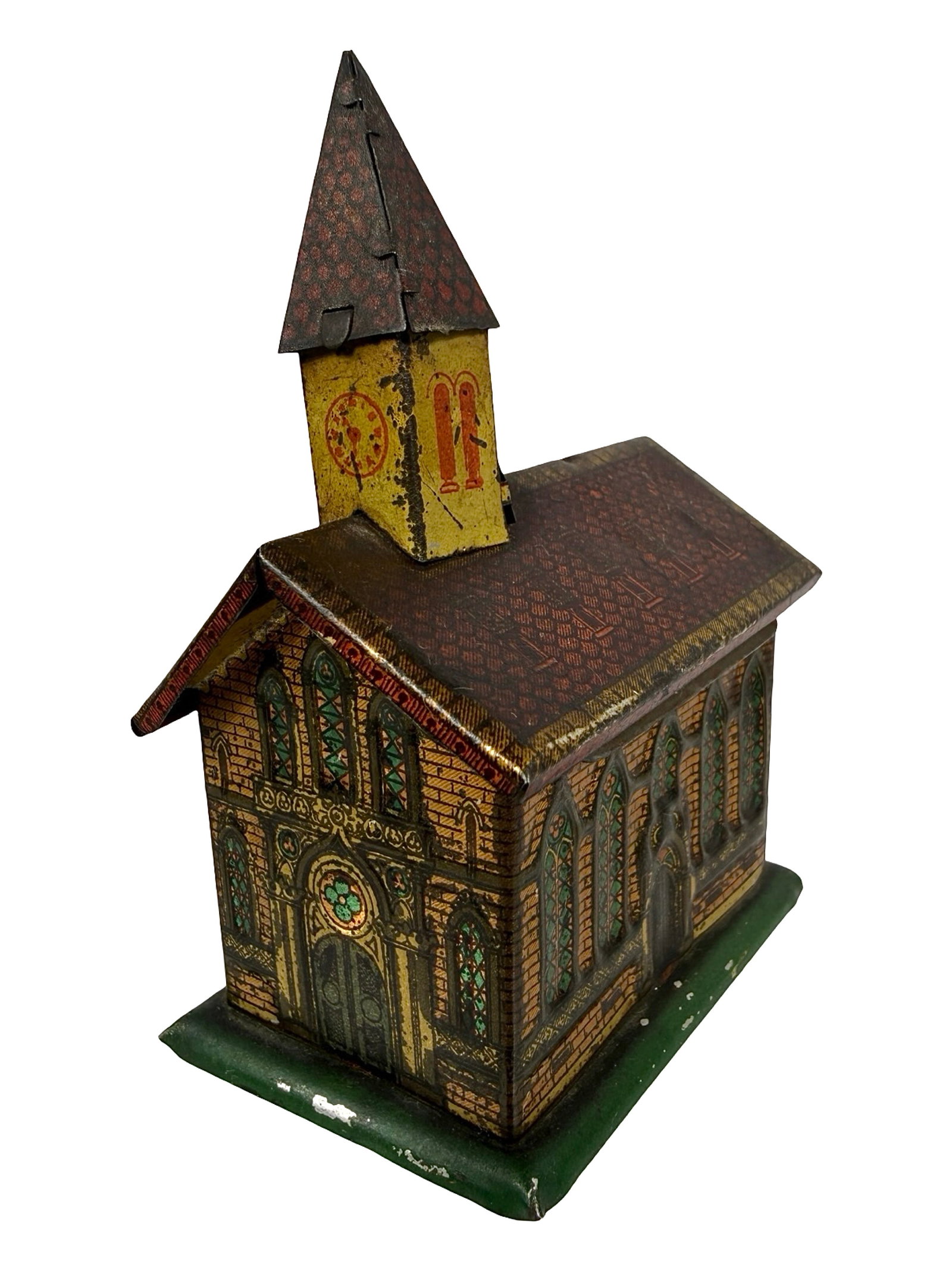 Penny Toy Church with Clock Bank (1 of 7)
