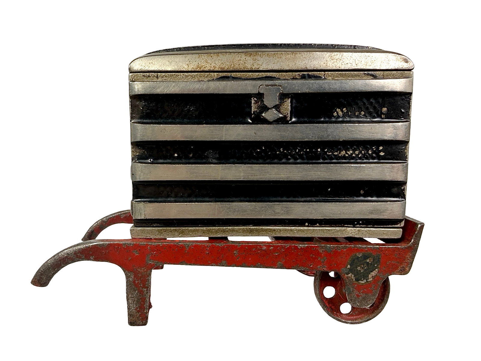 Scarce Trunk on Dolly Bank: Made by the Piaget Company. American - 1890's - 3 5/8" L.