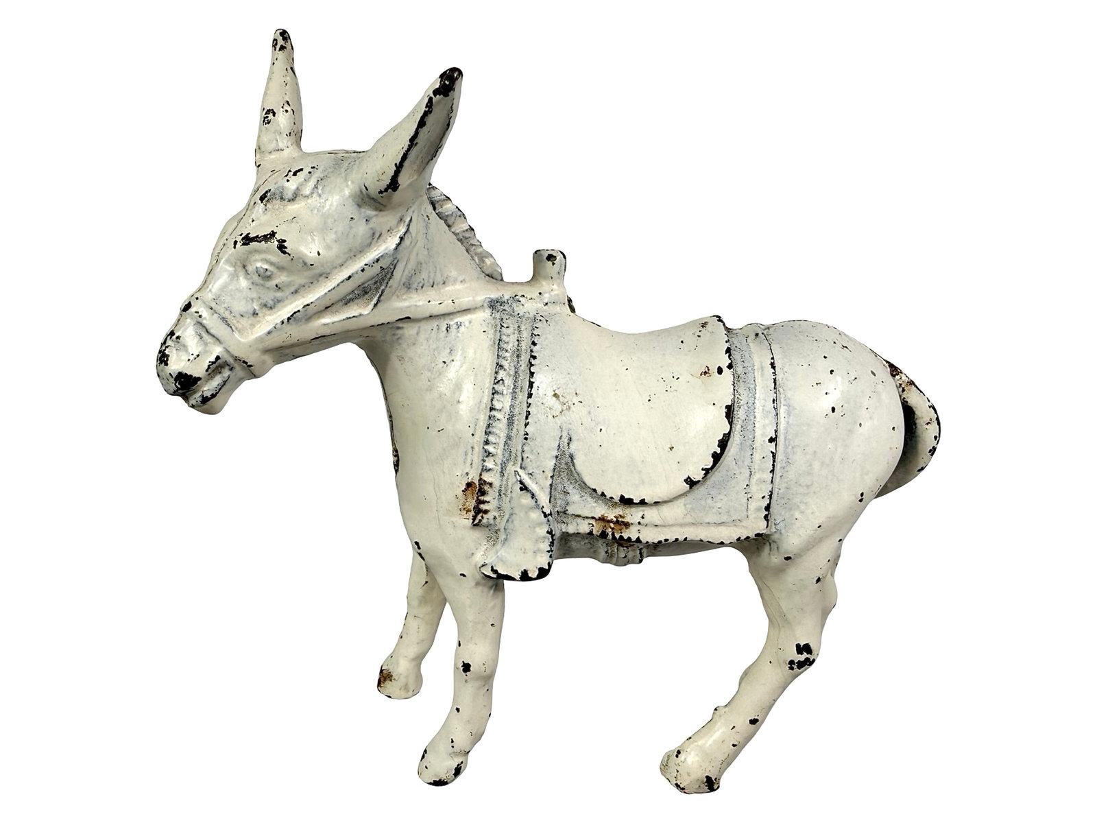 Rare Small White Donkey Bank (1 of 6)