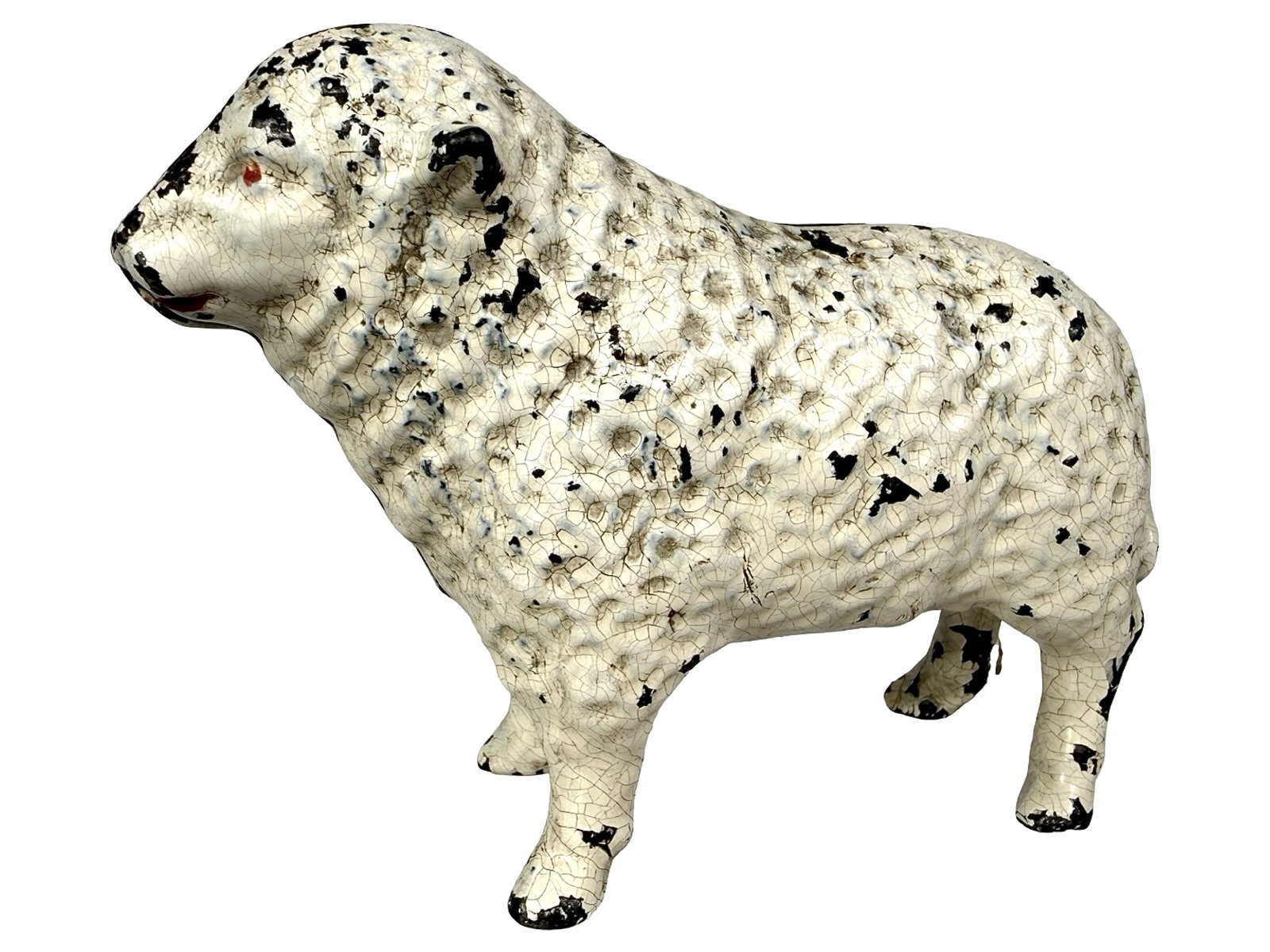 Sheep Bank: Unknown American Maker. Circa 1890's - 4 1/4" Long.