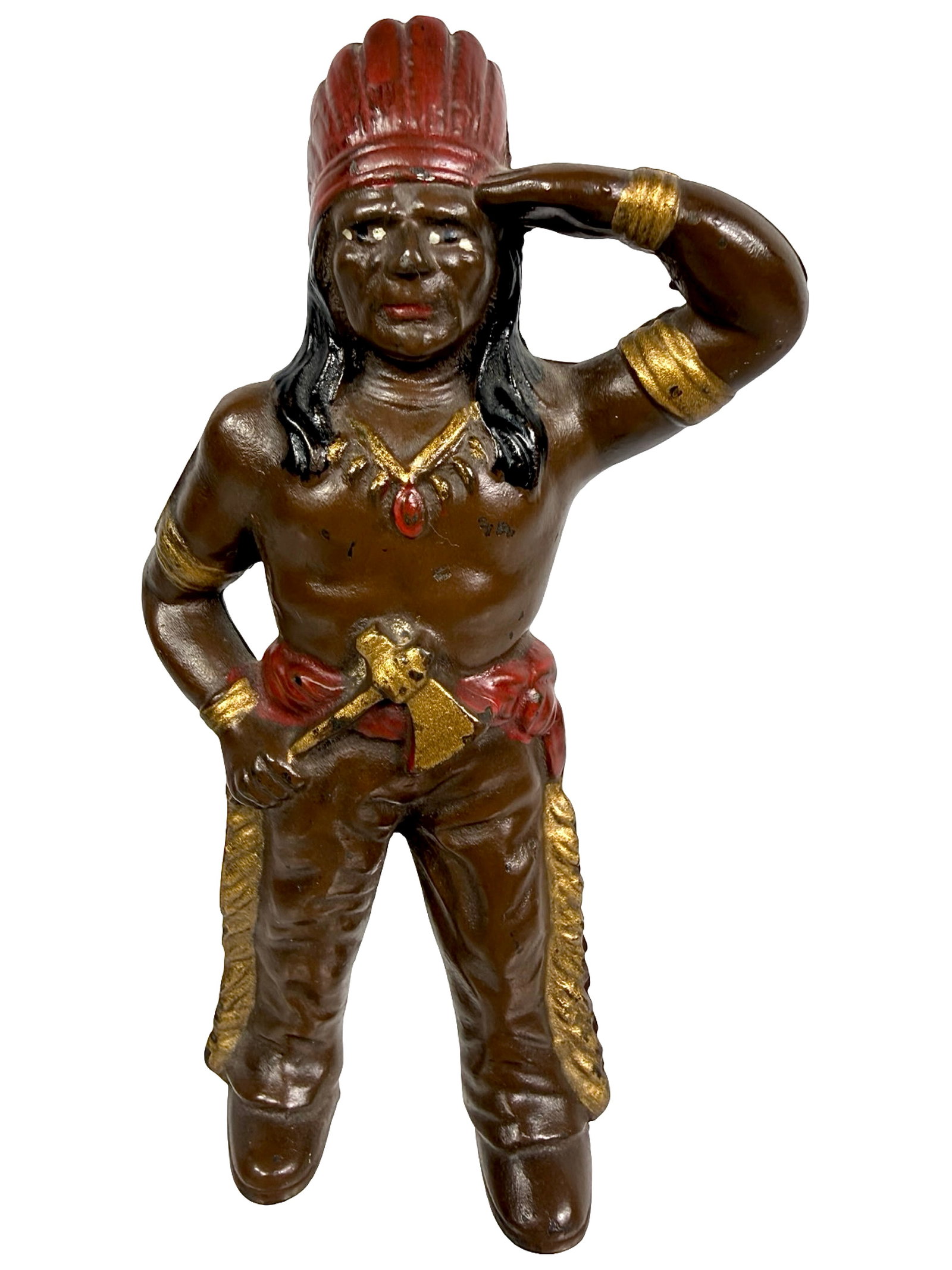 Indian with Tomahawk - Cast Iron Bank (1 of 6)