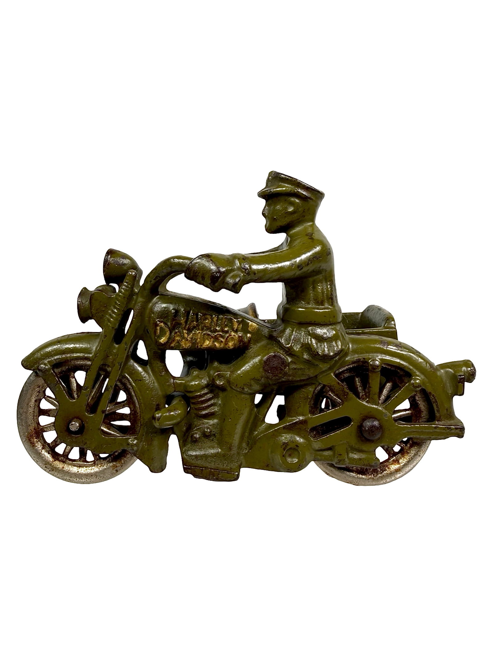 Harley Davidson Police Motorcycle - Cast Iron Toy (1 of 5)