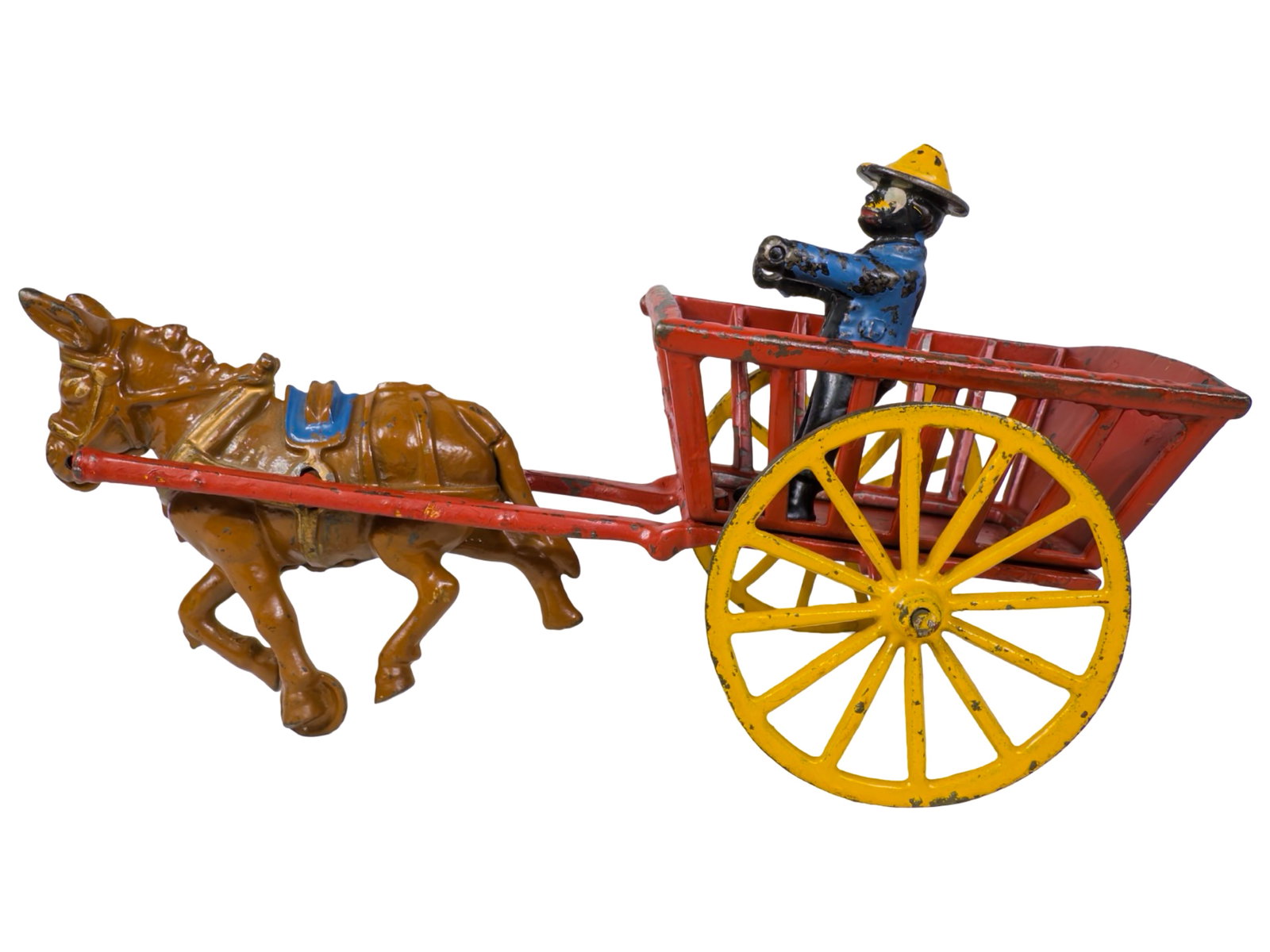 Mule Drawn Farm Cart - Cast Iron Toy (1 of 1)
