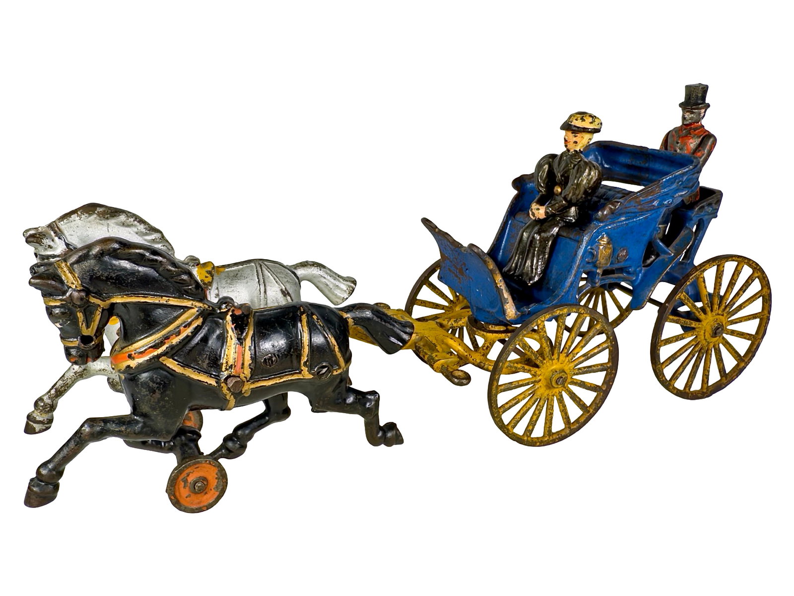 Rare Blue Spider Phaeton - Cast Iron Toy (1 of 1)