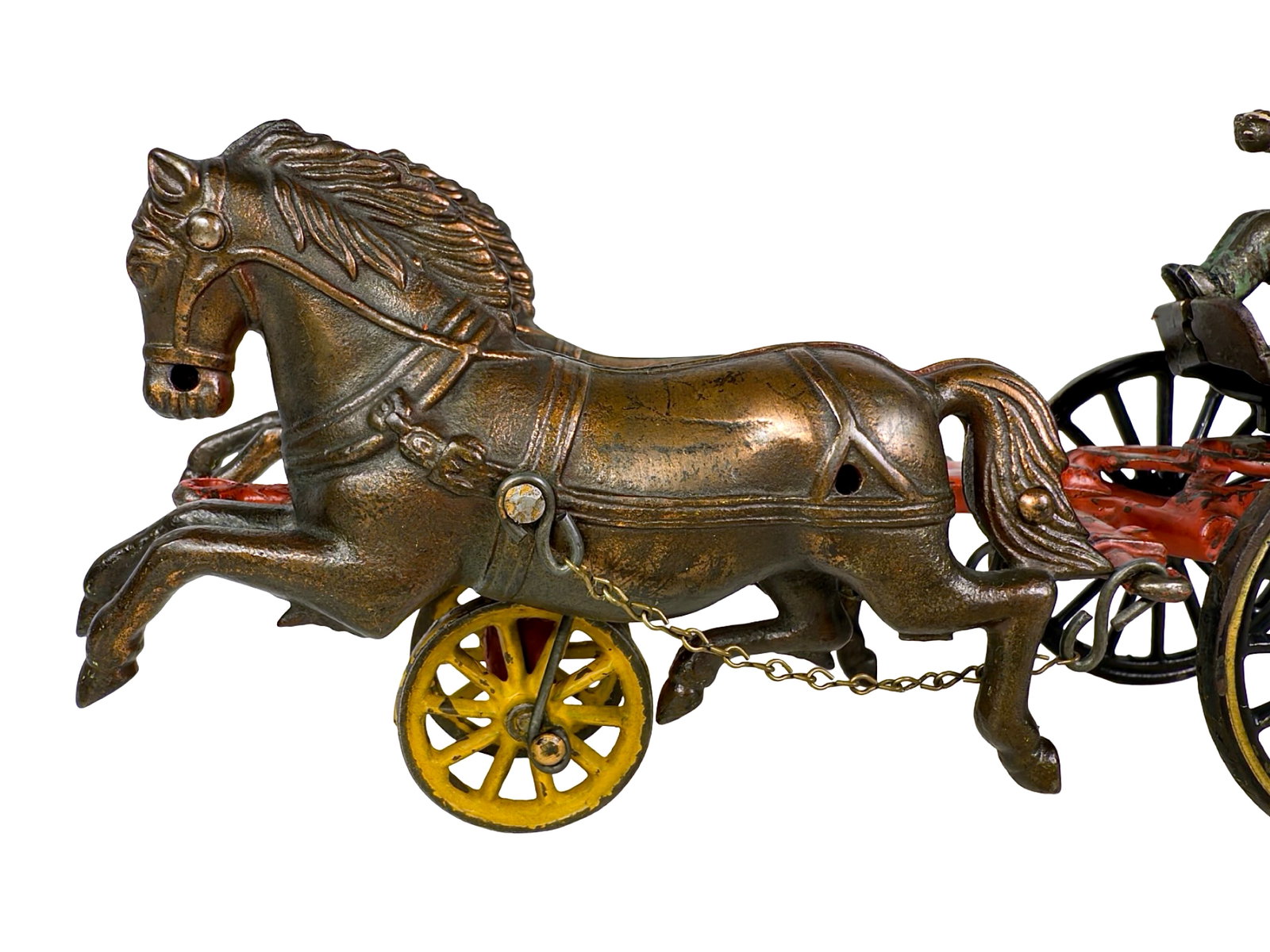 Electroplated Fire Pumper - Cast Iron Toy - 2