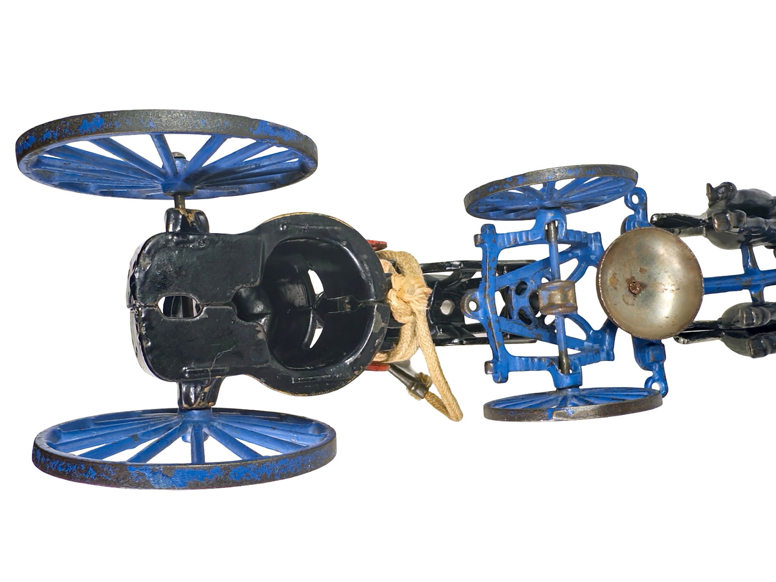 Black Fire Pumper Apparatus - Cast Iron Toy - 14