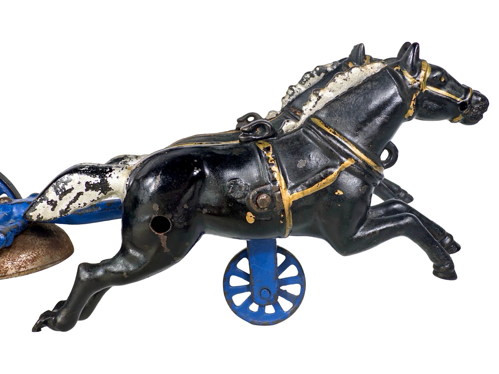 Black Fire Pumper Apparatus - Cast Iron Toy - 2