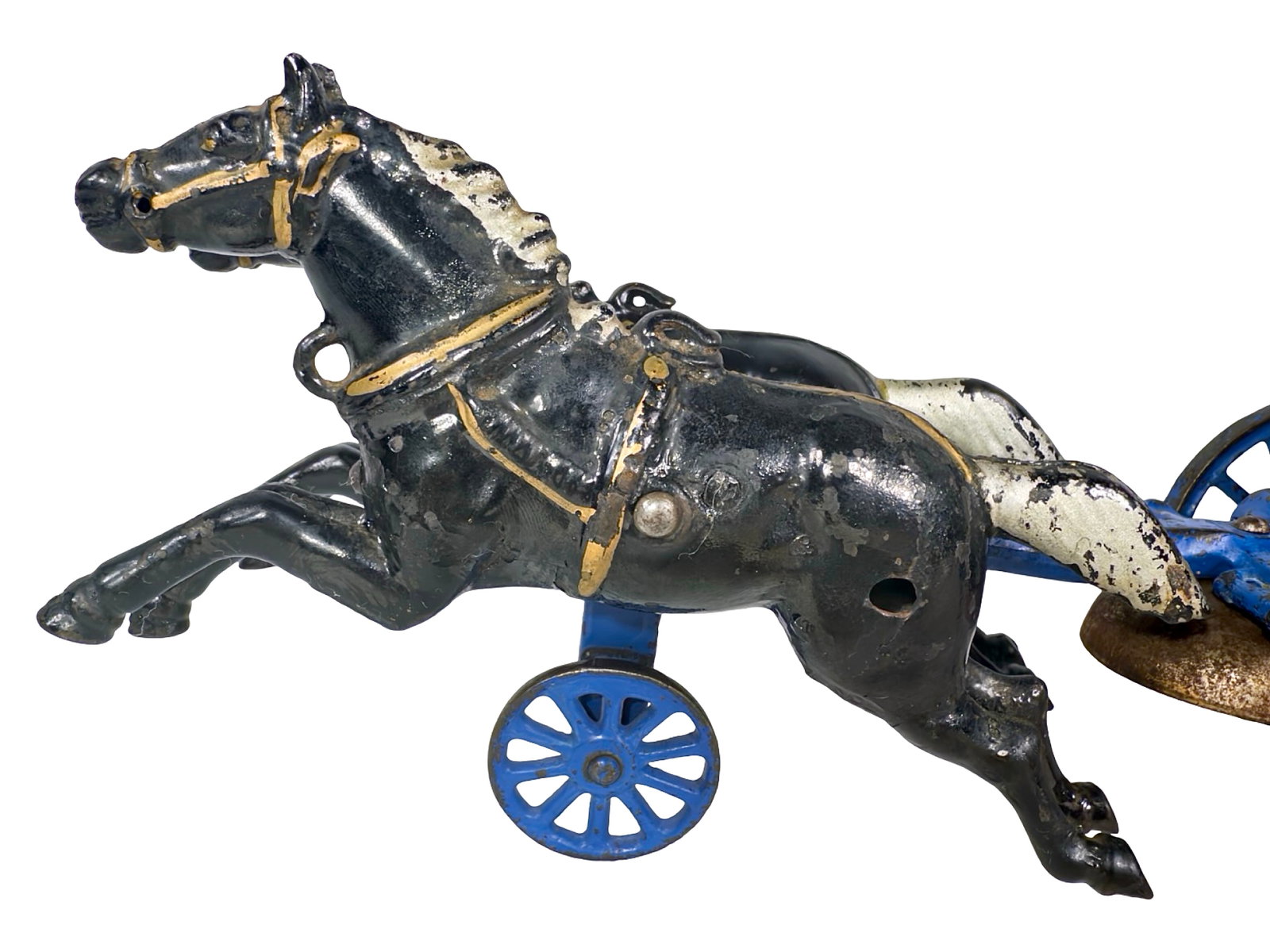 Black Fire Pumper Apparatus - Cast Iron Toy - 9
