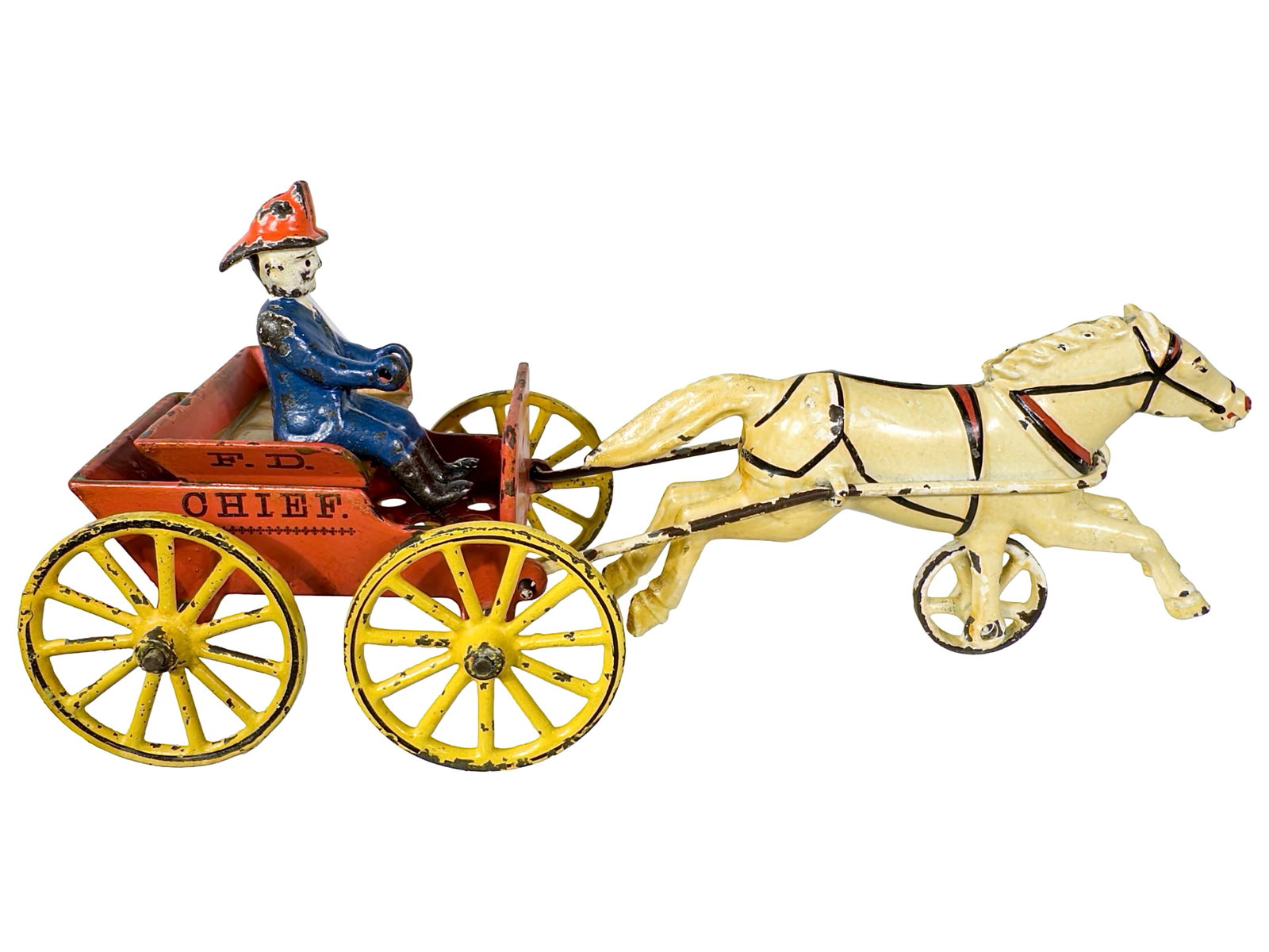 Early Fire Chief Wagon - Cast Iron Toy (1 of 1)