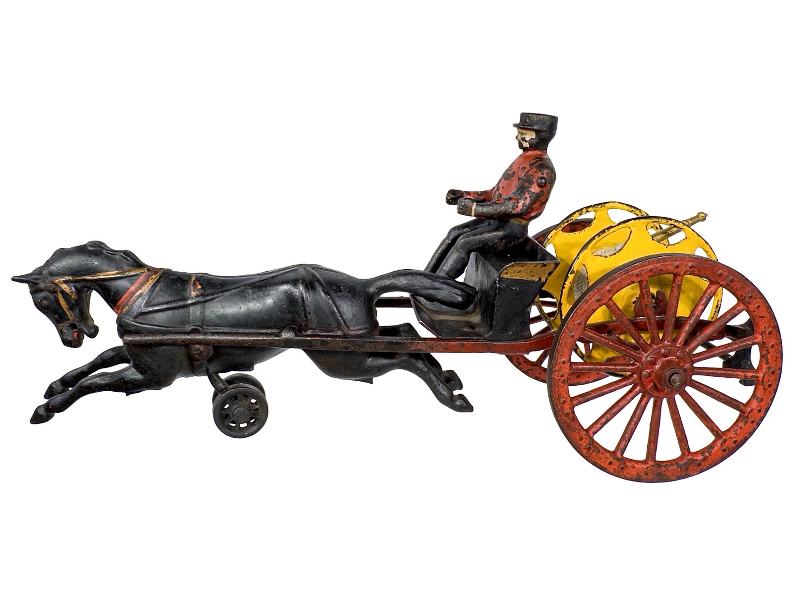 Early One Horse Hose Reel - Cast Iron Toy (1 of 1)