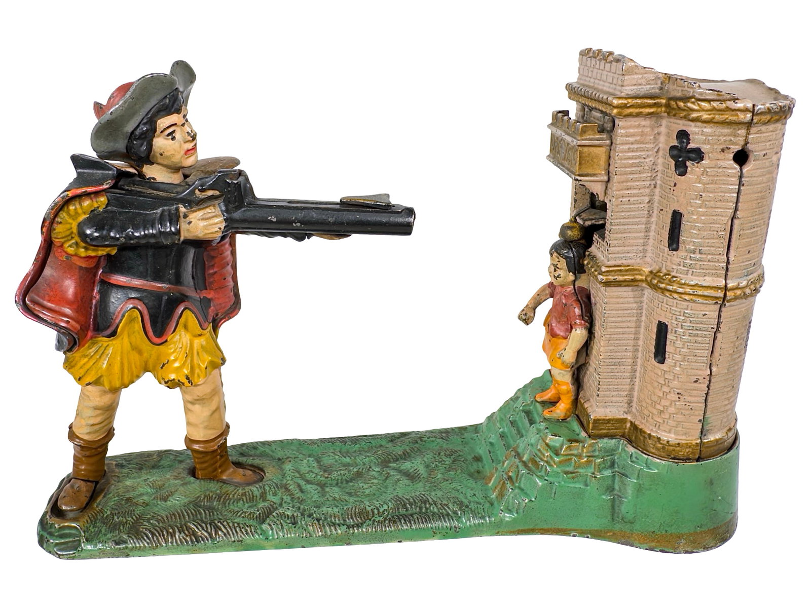 William Tell - Mechanical Bank: By the J. & E. Stevens Company. Cromwell, Ct. - Circa Late 1890's.
