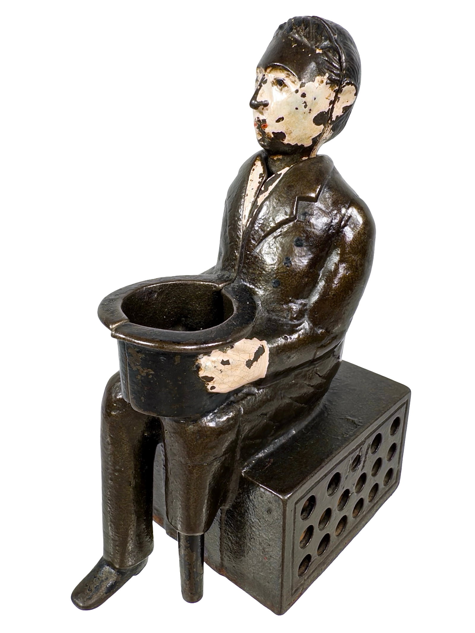 Scarce Peg Leg Beggar - Mechanical Bank: By the H. L. Judd Mfg. Company. Wallingford, Ct. - Circa Mid 1880's.