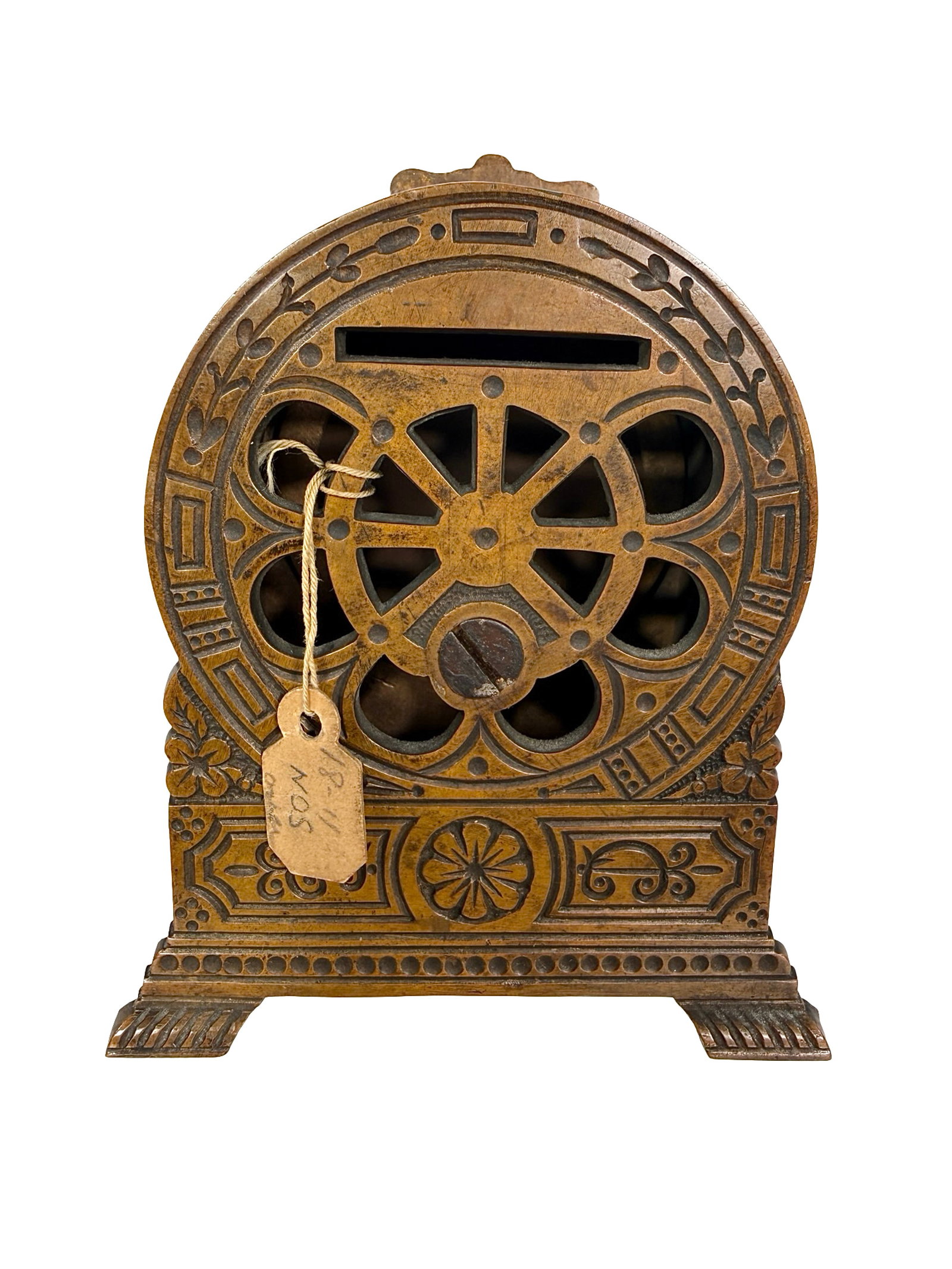 Clock with Movable Hands - Brass Pattern - 3