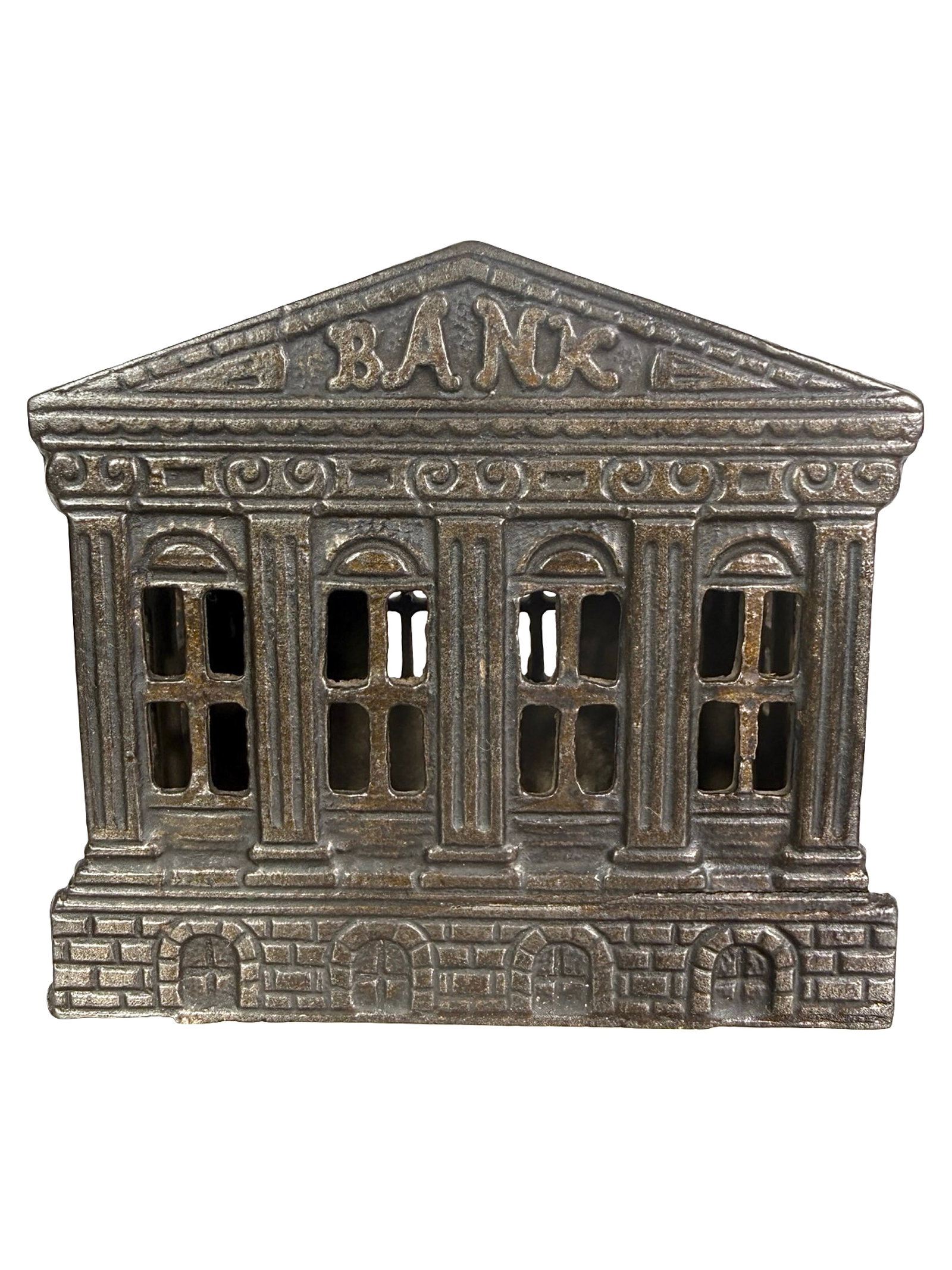 English Town Hall Bank: Made by John Harper Co. Ltd. England - 1910 - 3 3/8" Tall. The Clayton Luther Collection.