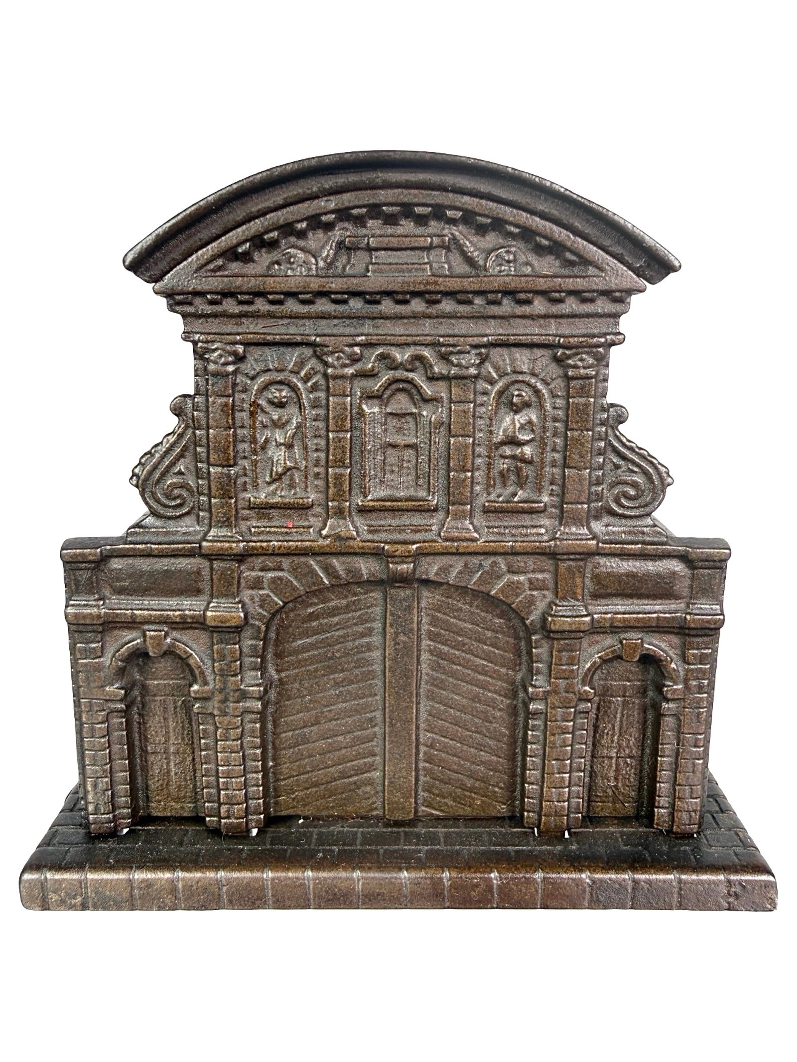 Scarce Temple Bar Bank: Gateway to City of London. By Sydenham & McOustra. England - 1900's - 4" Tall. The Tom Kellogg Collection.