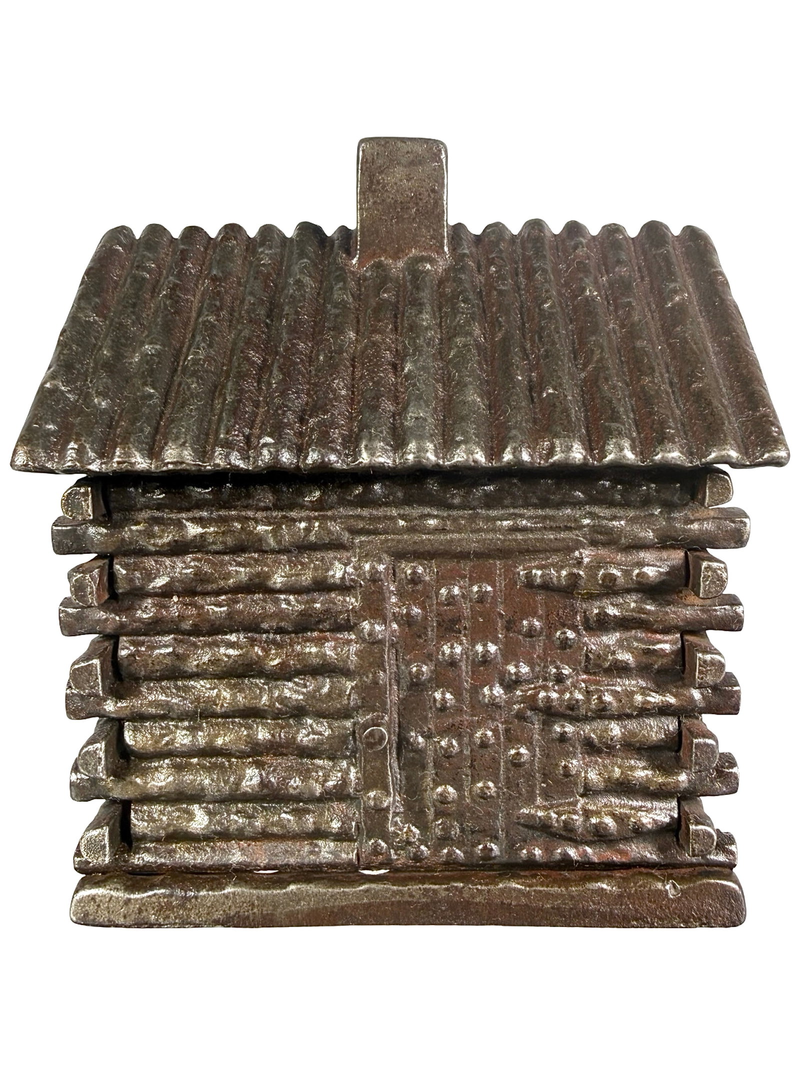 Iron Master's House - Flat Bottom - Tall Door - Still Bank: Made by the Kyser & Rex Company. Frankford, Pa. - 1880's - 4 1/2" Tall. The Clayton Luther Collection.