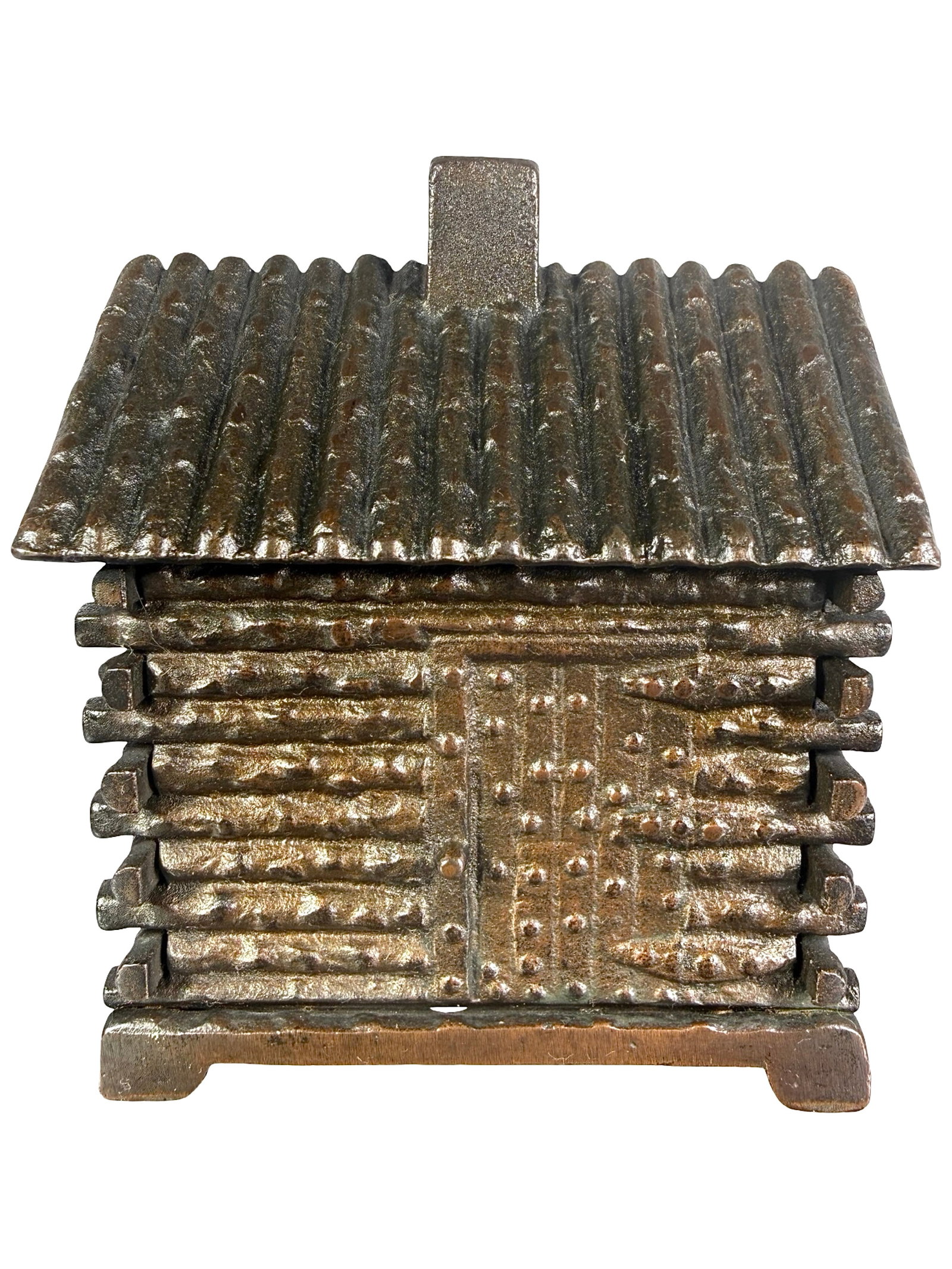 Iron Master's House - Pedestal Feet - Tall Door - Still Bank: Made by the Kyser & Rex Company. Frankford, Pa. - 1880's - 4 1/2" Tall. The Clayton Luther Collection.