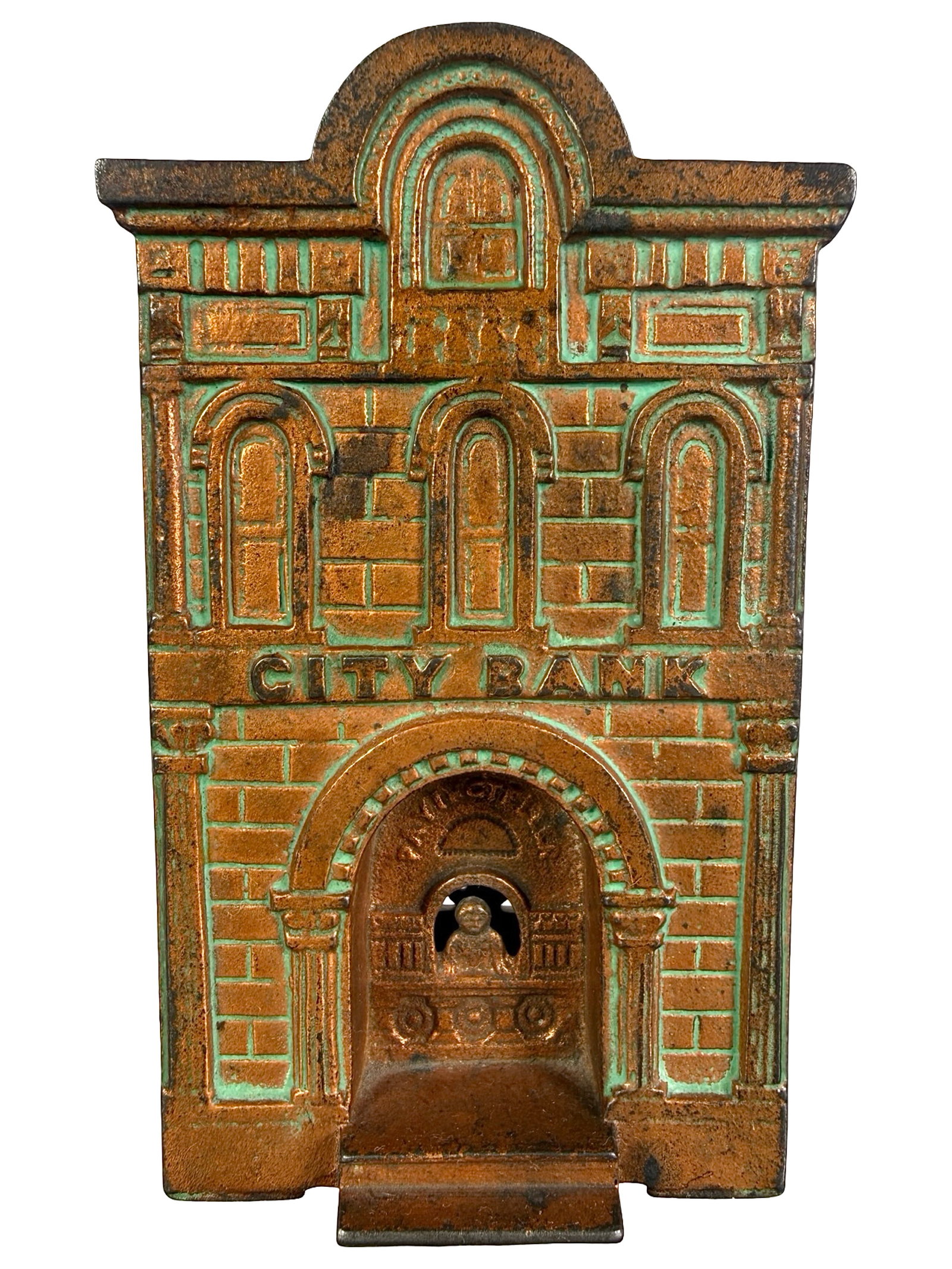 Copper Plated City Bank with Teller (1 of 6)
