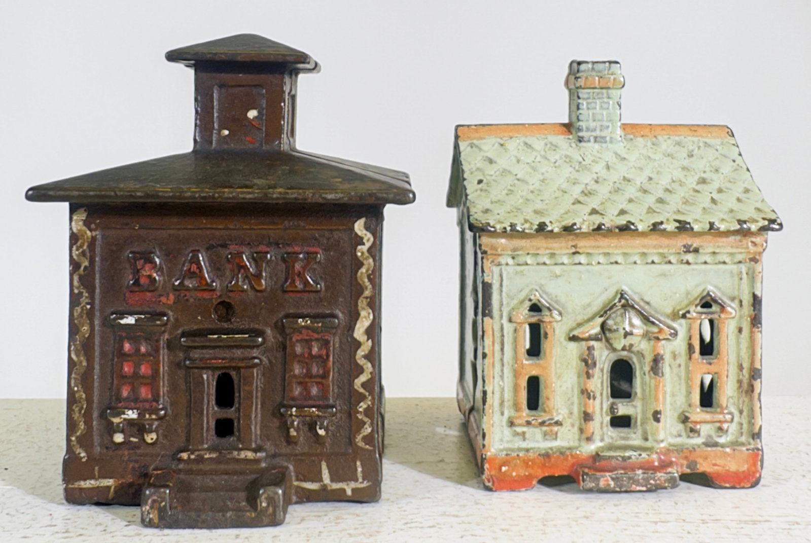One Story House & Small Cupola Banks (1 of 3)