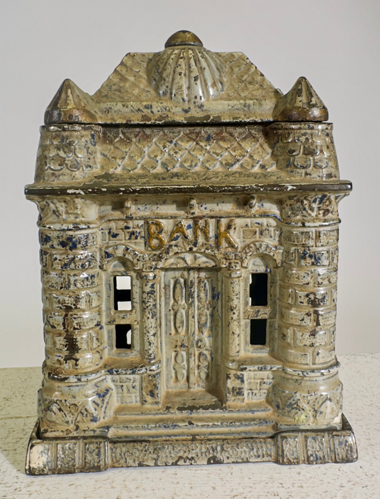 Building with Four Turrets - Cast Iron Bank (1 of 2)