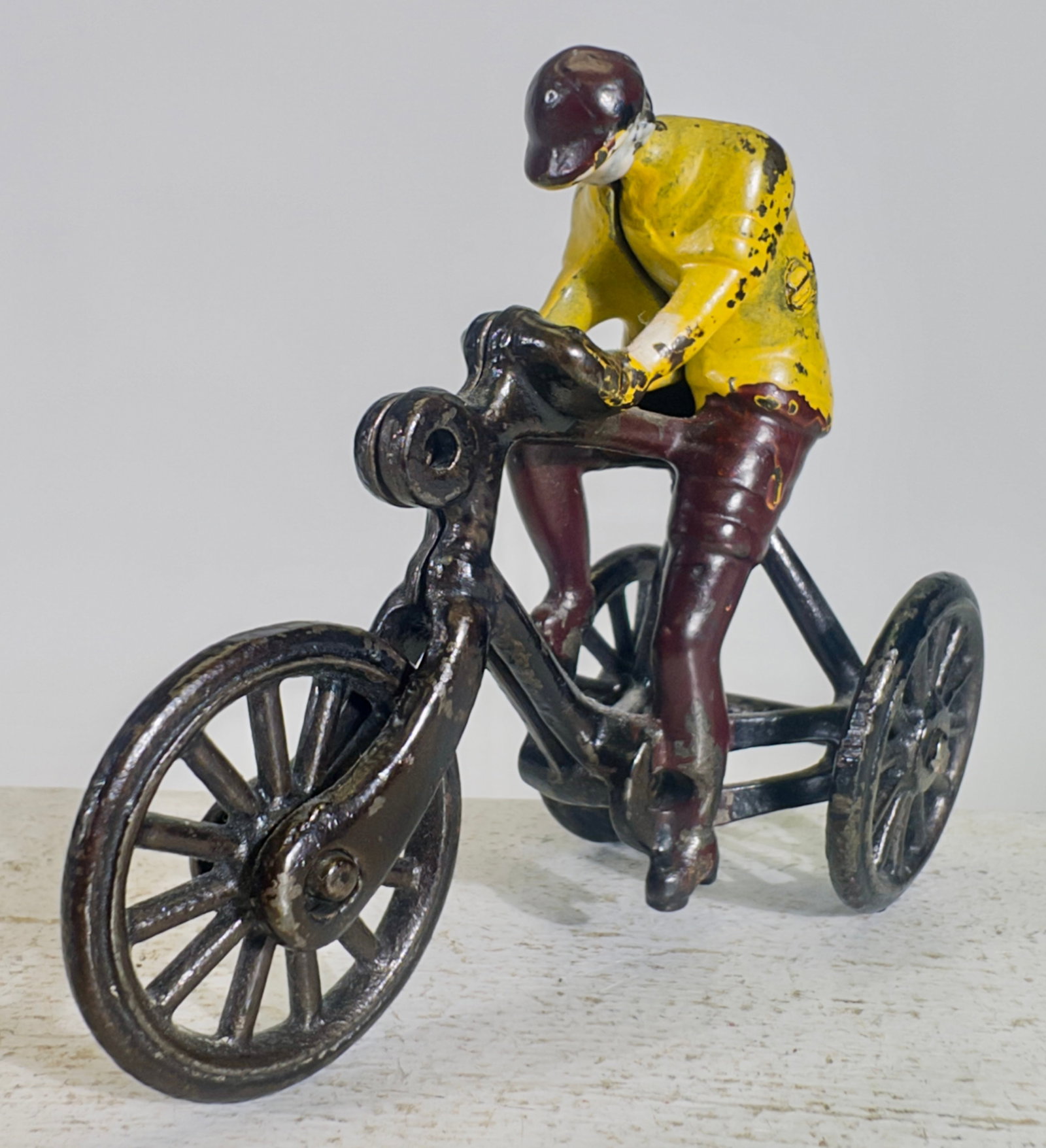 Boy on Tricycle - Cast Iron Toy (1 of 2)