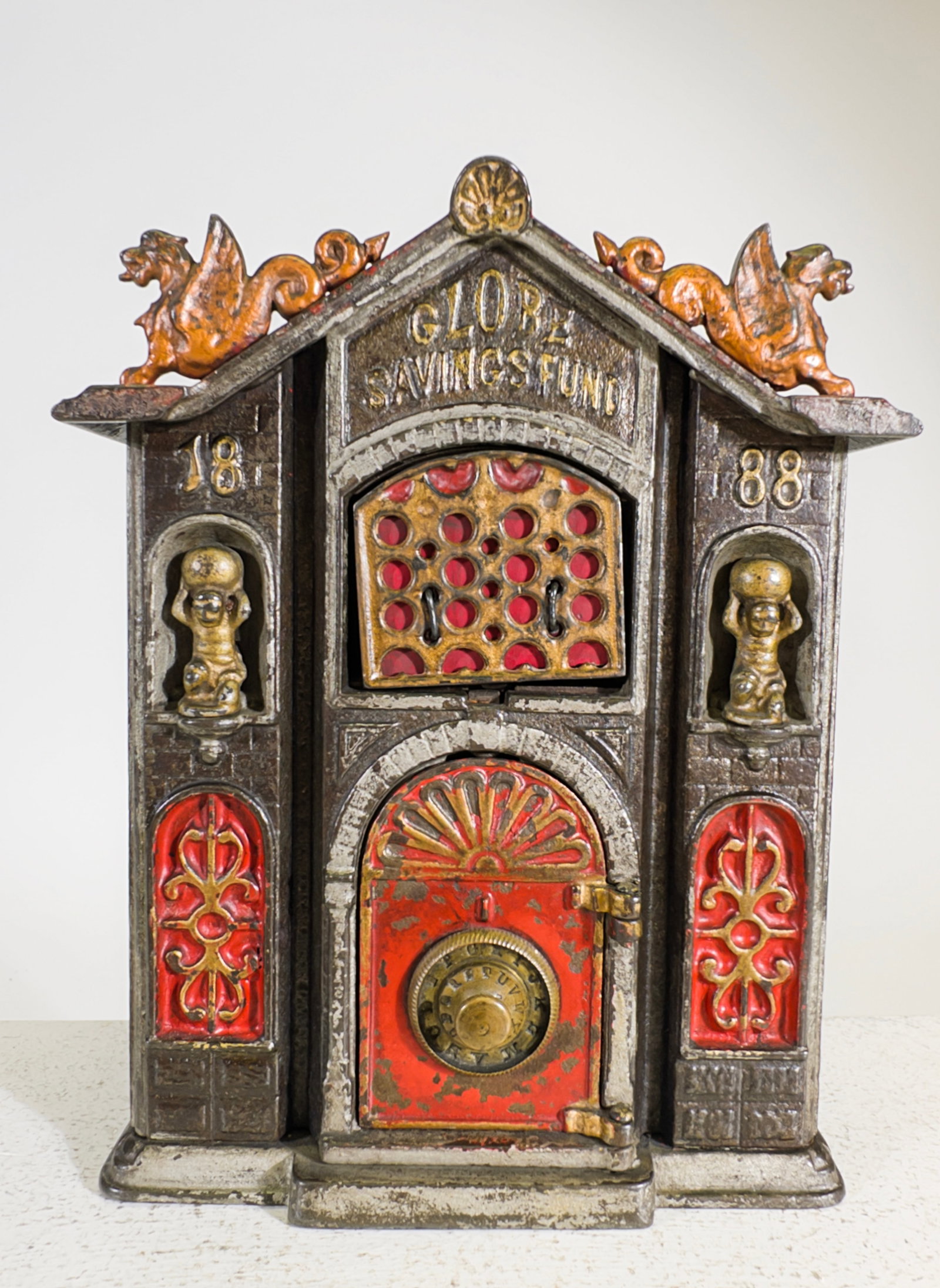 Globe Savings Fund - Cast Iron Mechanical Bank (1 of 3)