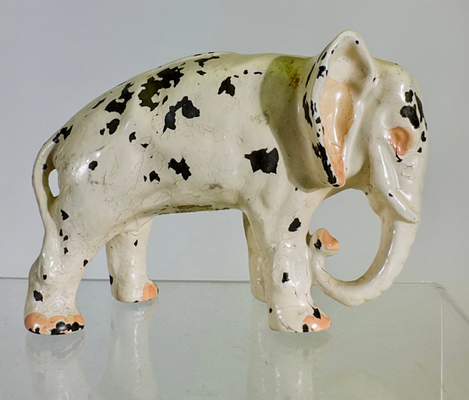 Elephant - Cast Iron Still Bank - Very Scarce Multicolor (1 of 2)